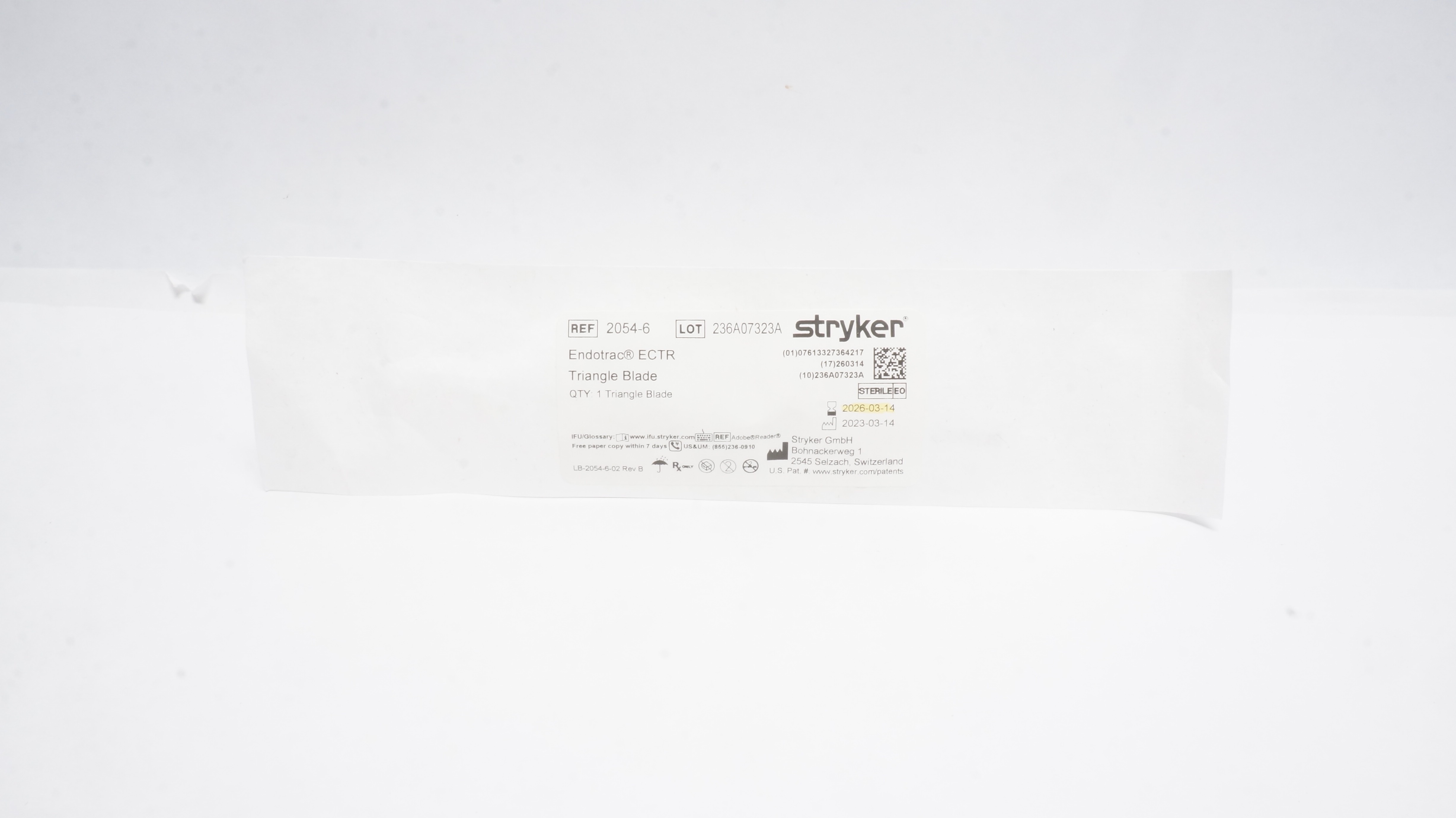 Stryker 2054-6 Endotrac ECTR Triangle Blade (x)