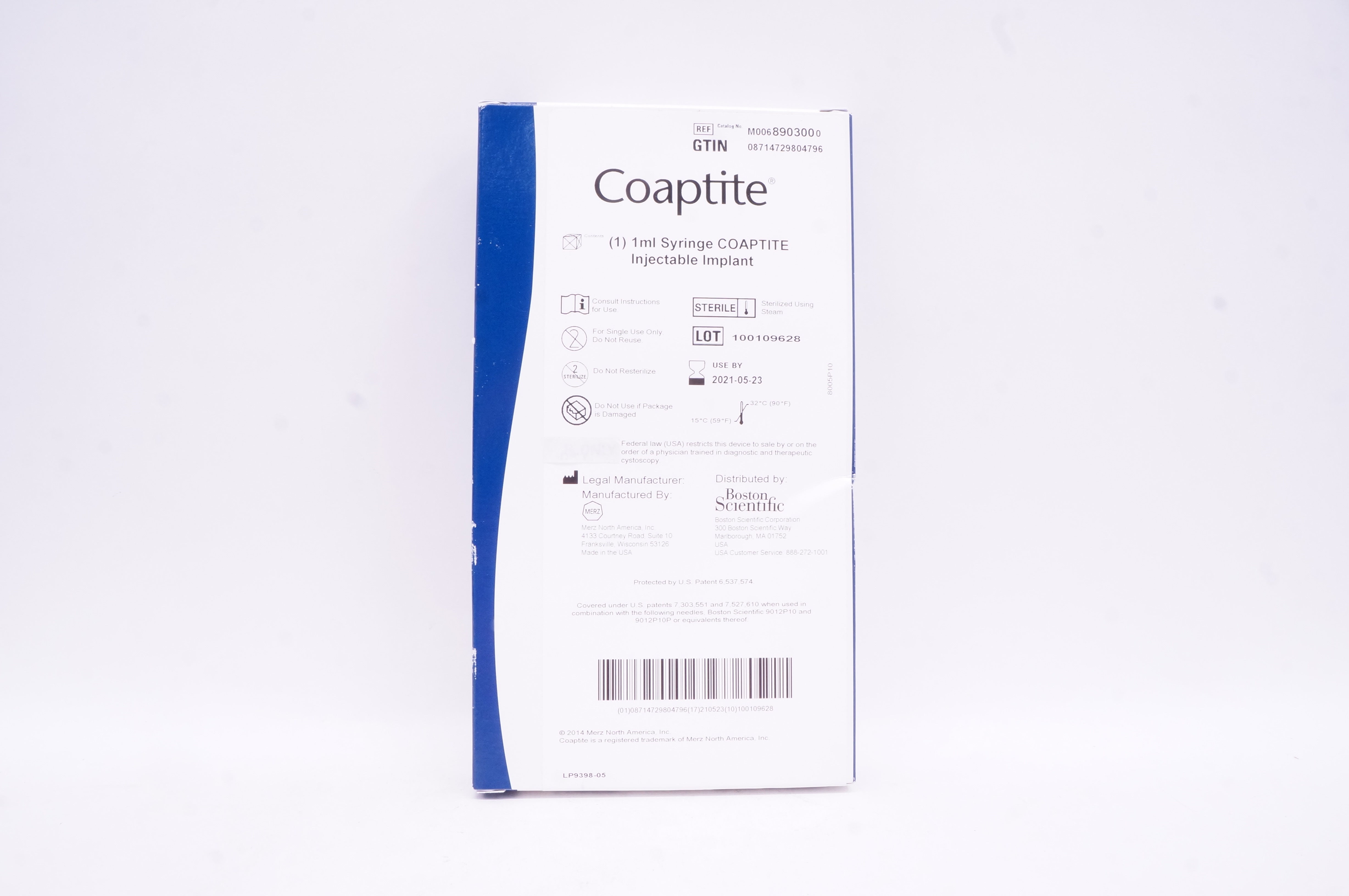 Boston Scientific 890300 Coaptite 1mL Syringe Coaptite Injectable Implant