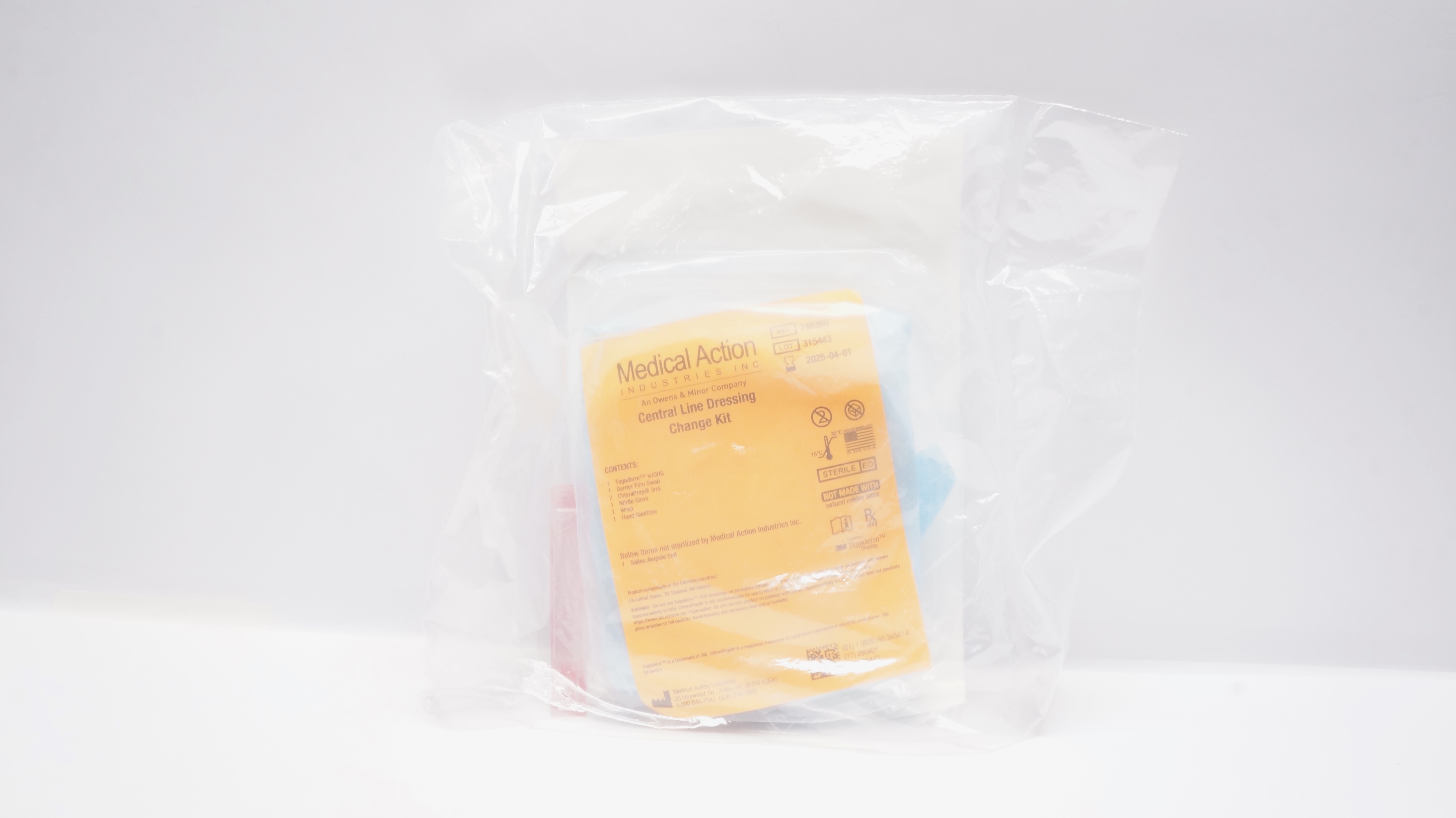 3M 746366 Tegaderm Medical Action Central Line Dressing Change Kit