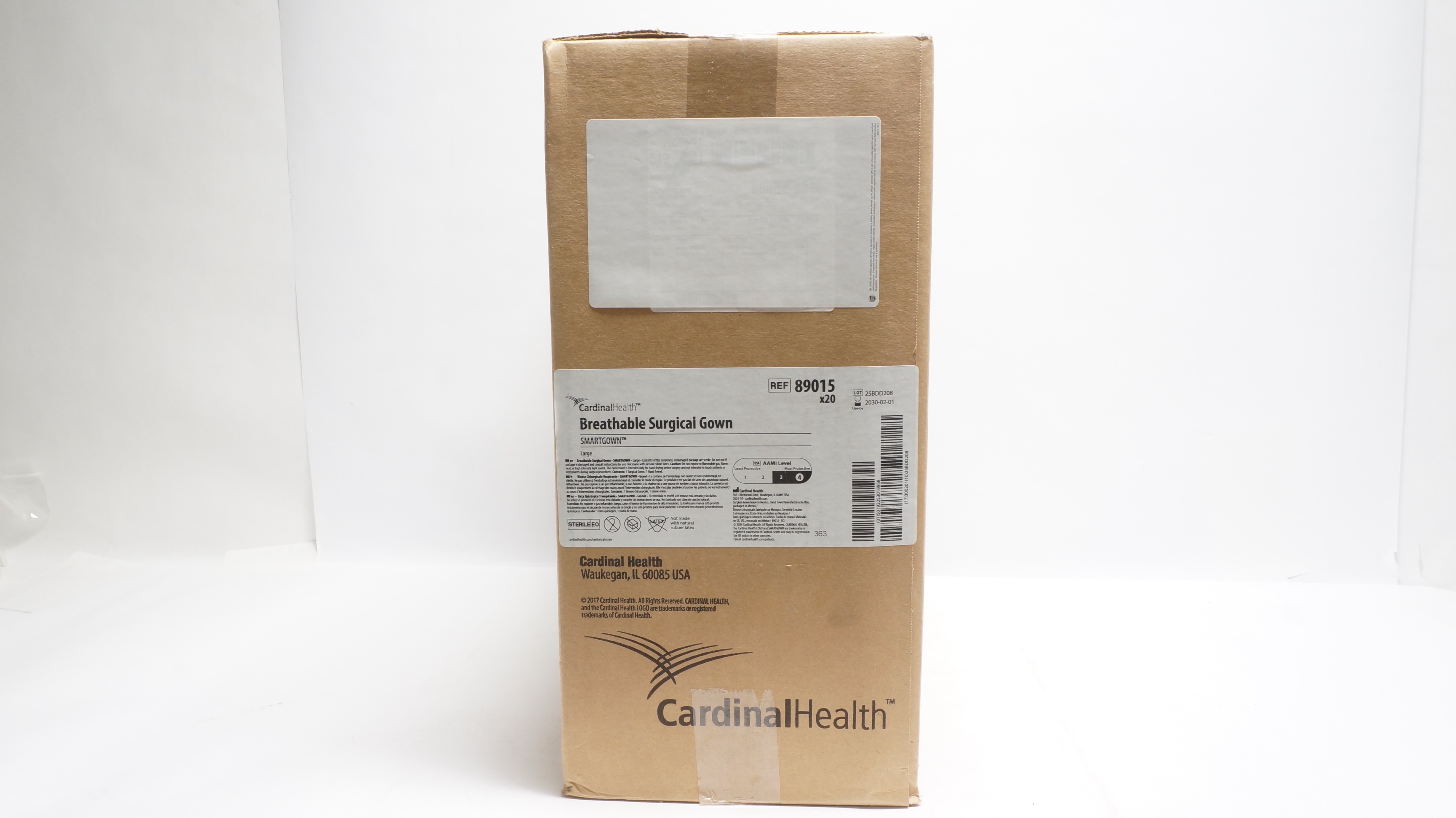Cardinal Health 89015 Breathable Impervious Surgical Gown Lev. 4 - Case of 20