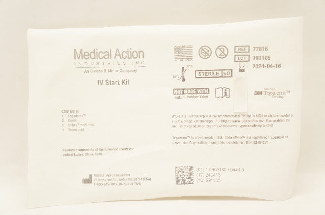 Medical Action 77816 3M Tegaderm IV Start Kit