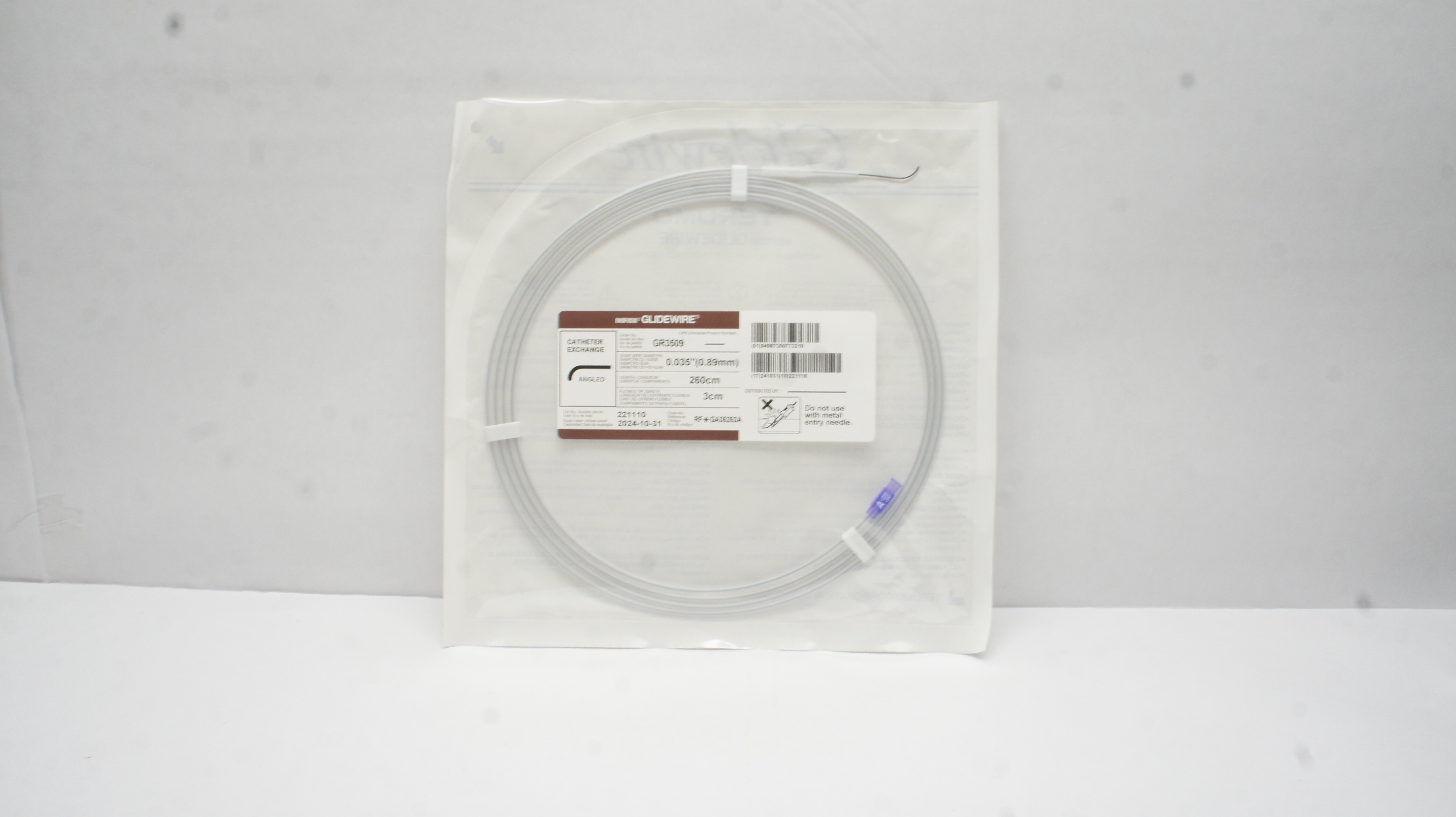 Terumo GA35263A Radifocus GLIDEWIRE Cath. Exchange 0.035inch x 260cm x 3cm