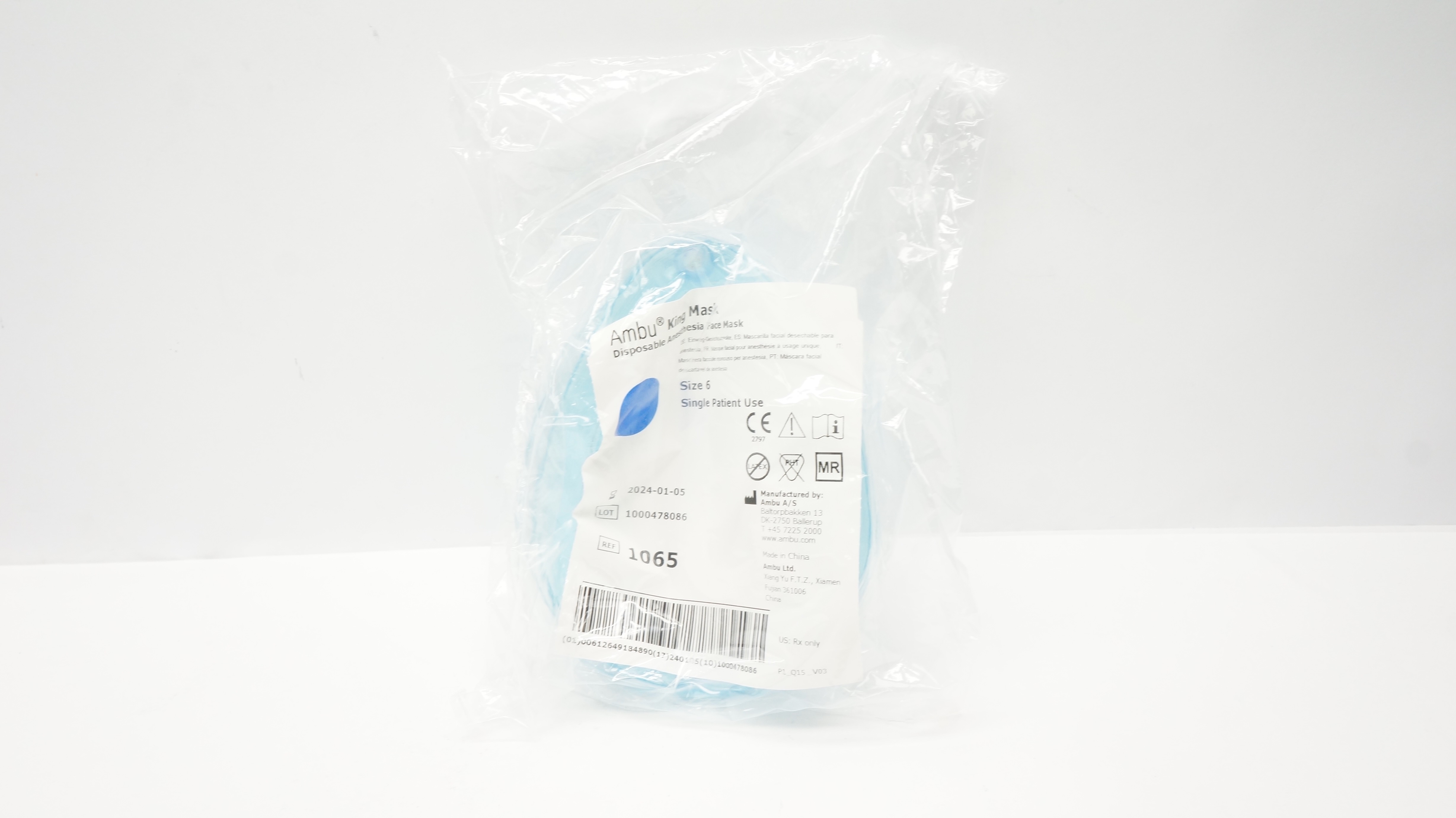 AMBU 1065 King Disposable Anesthesia Face Mask, Size 6 (x)