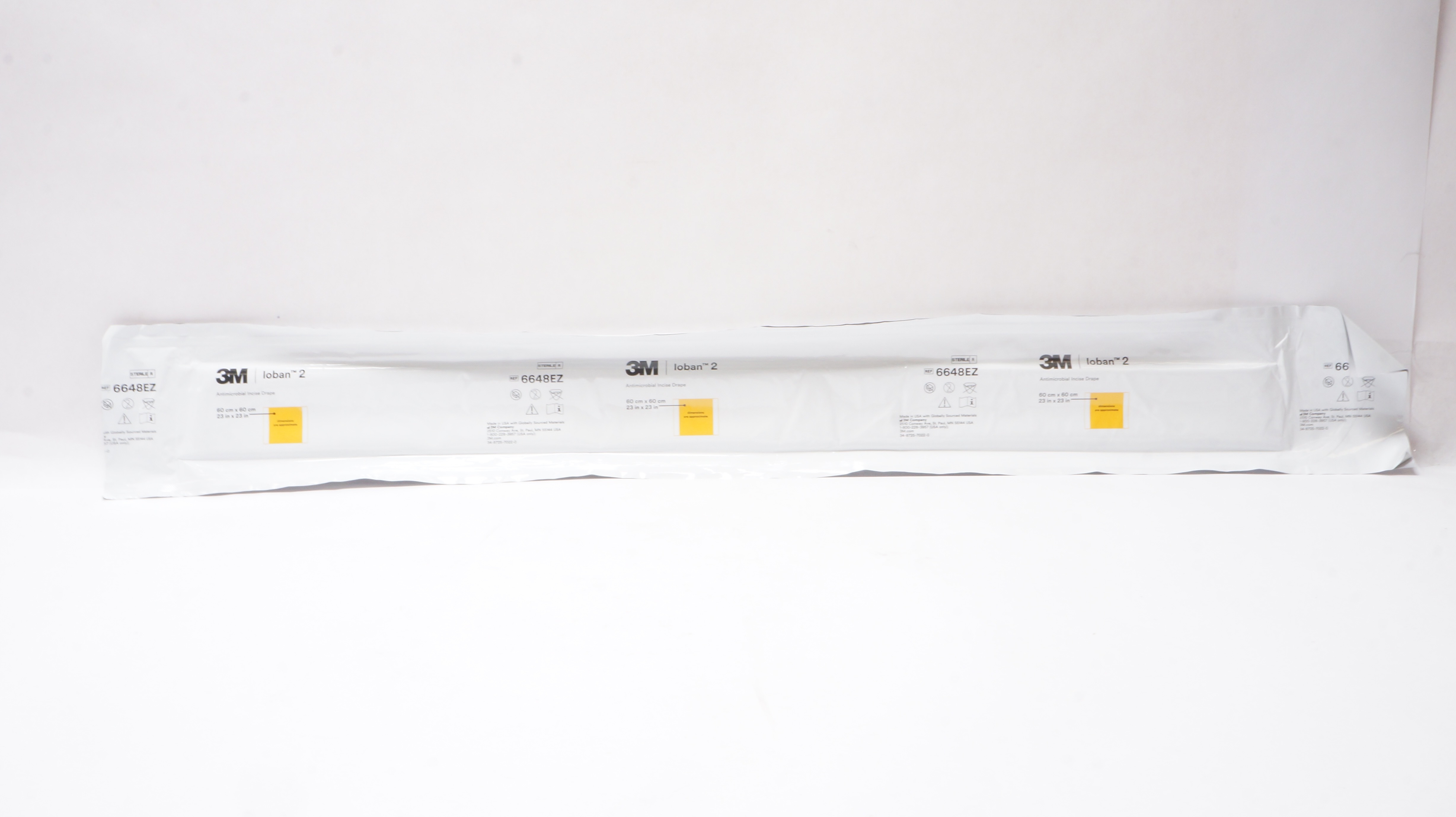 3M 6648EZ Loban 2 Antimicrobial Incise Drape 23 inch x 23 inch (Approx.)