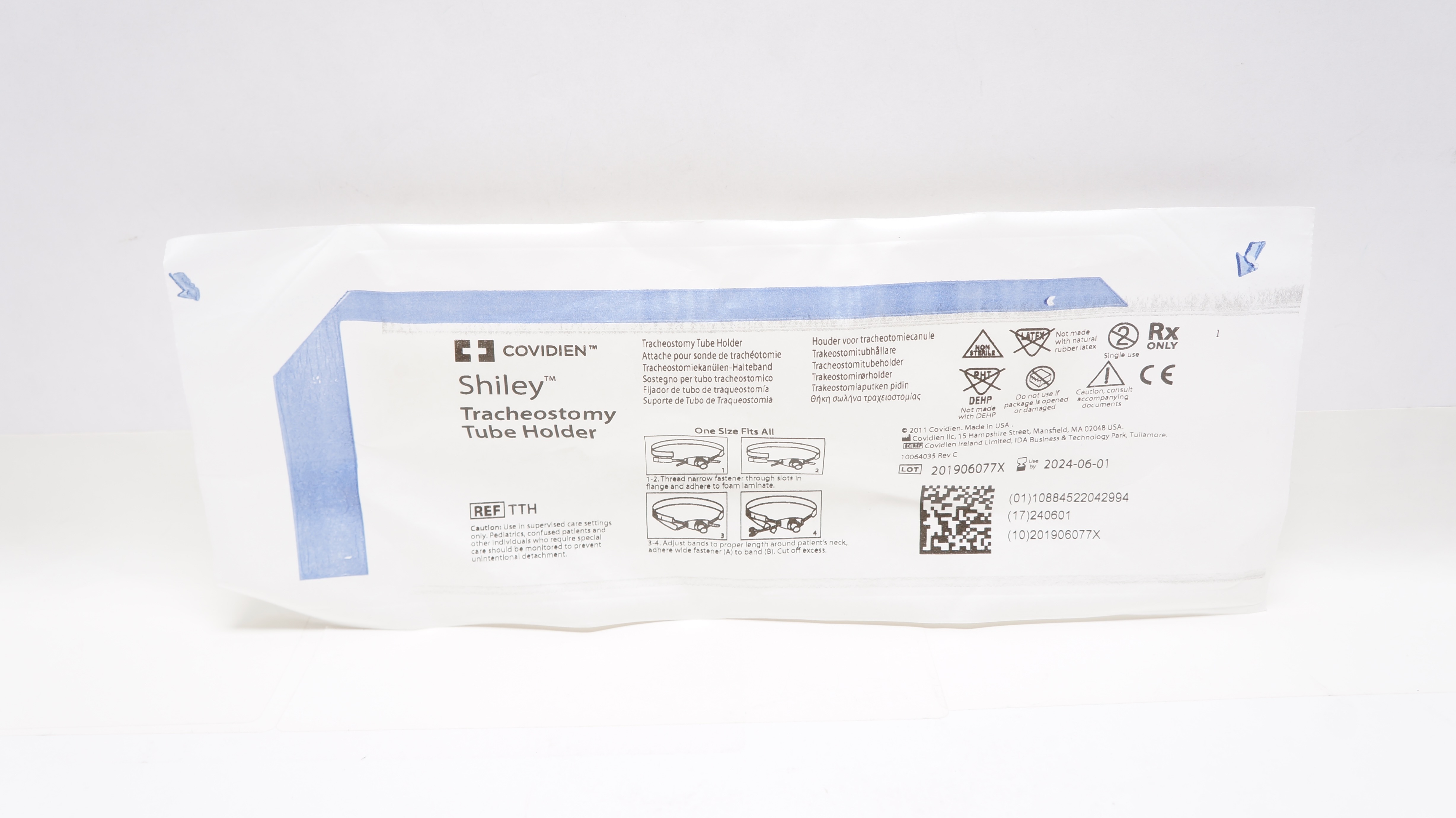 Covidien 324 TTH Shiley Tracheostomy Tube Holder, One Size Fits All