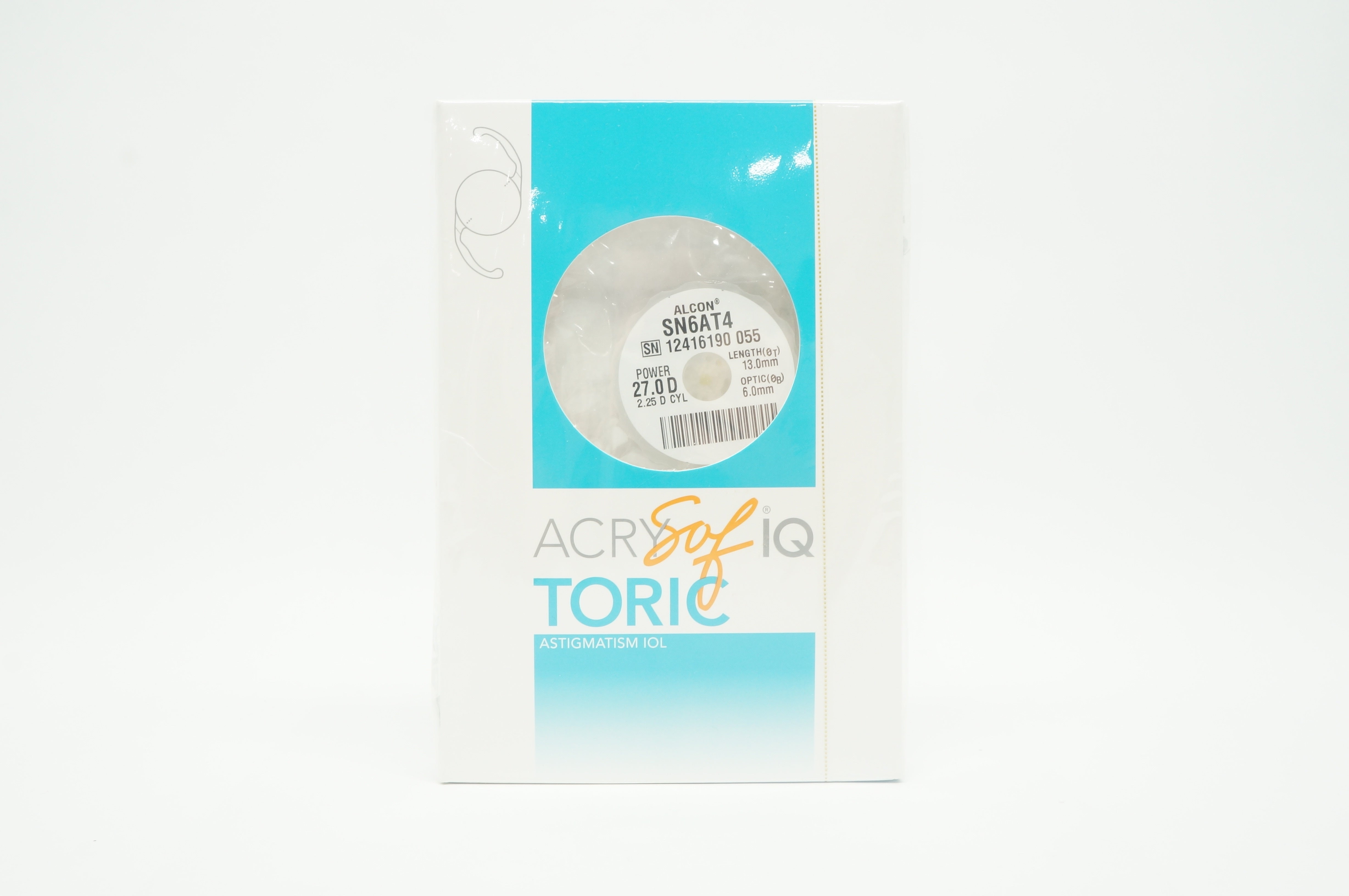 AcrySof IQ SN6AT4 Alcon Toric Astigmatism IOL 27.0D x 13.0 mm (x)