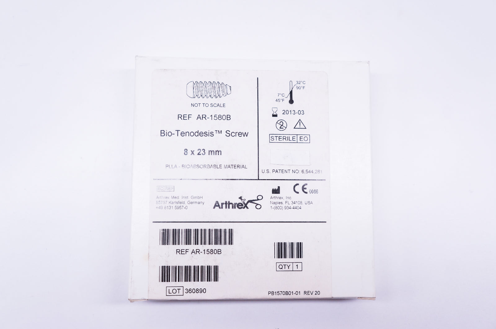 Arthrex AR-1580B Bio-Tenodesis Screw 8 x 23mm (x)