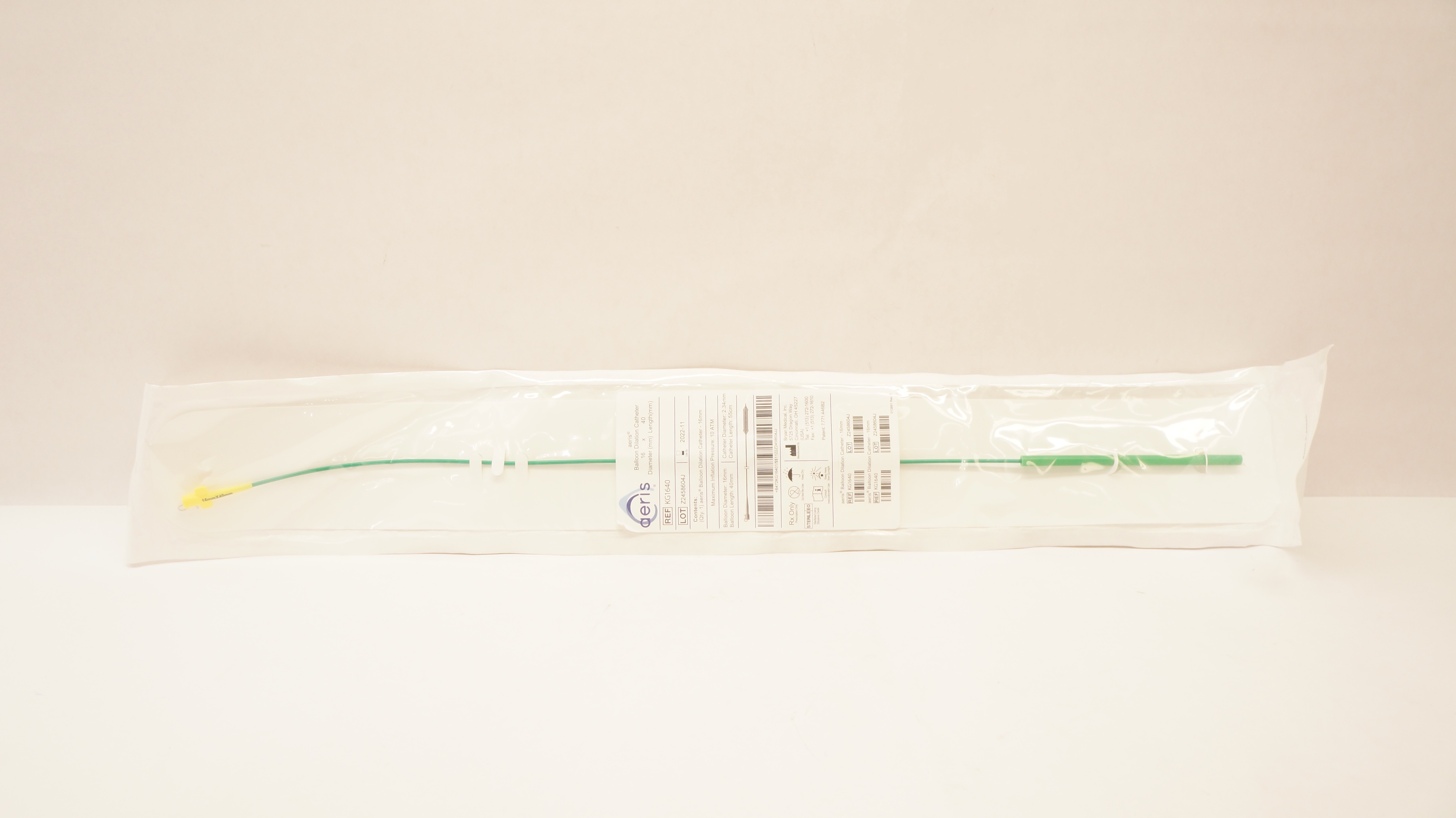 Bryan Medical KG1640 Aeris Balloon Dilation Cath. 16mm x 40mm, 55cm (x)