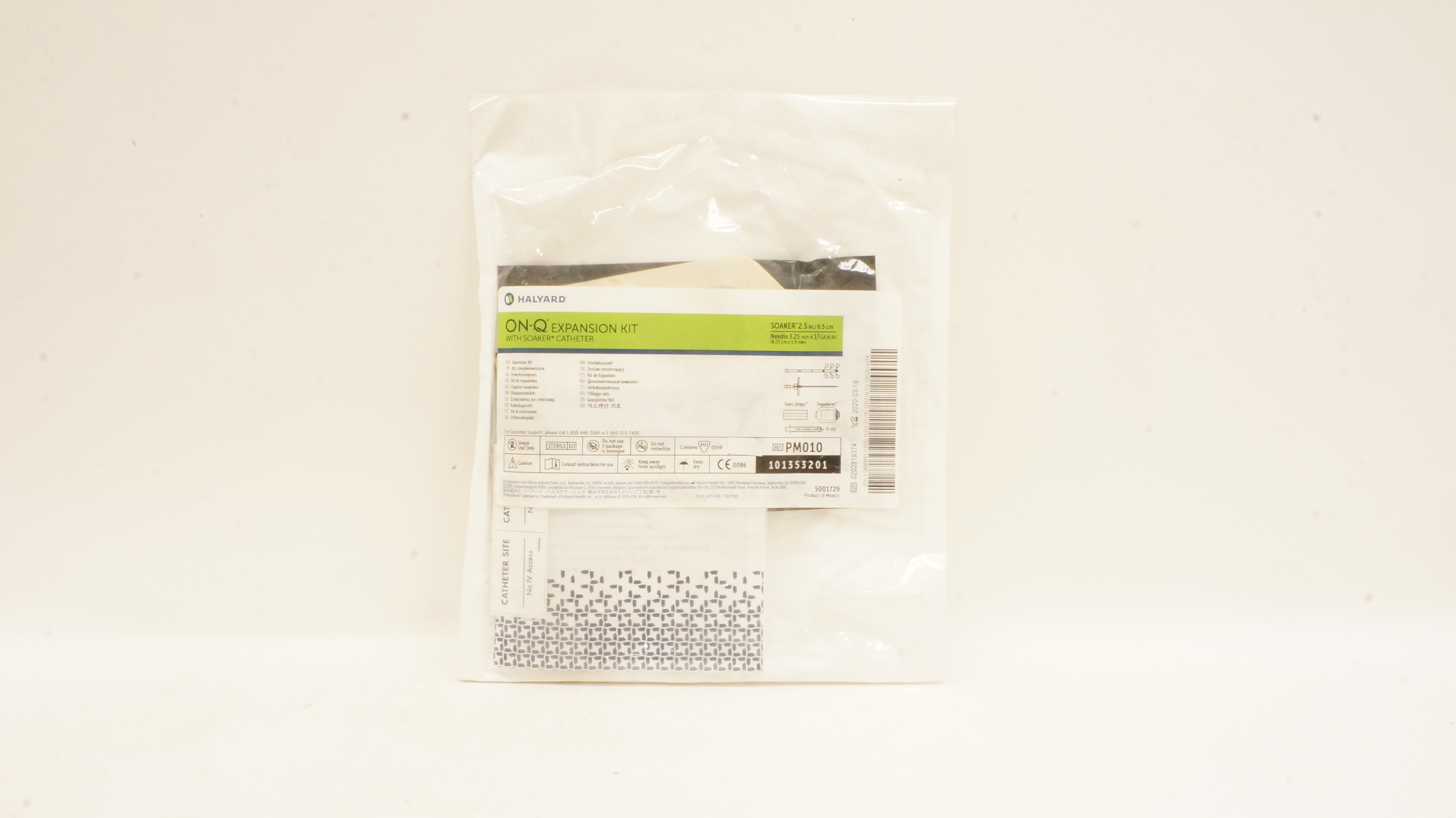 Halyard PM010-A On-Q Antimicrobial Expansion Kits 2.5inch (x)