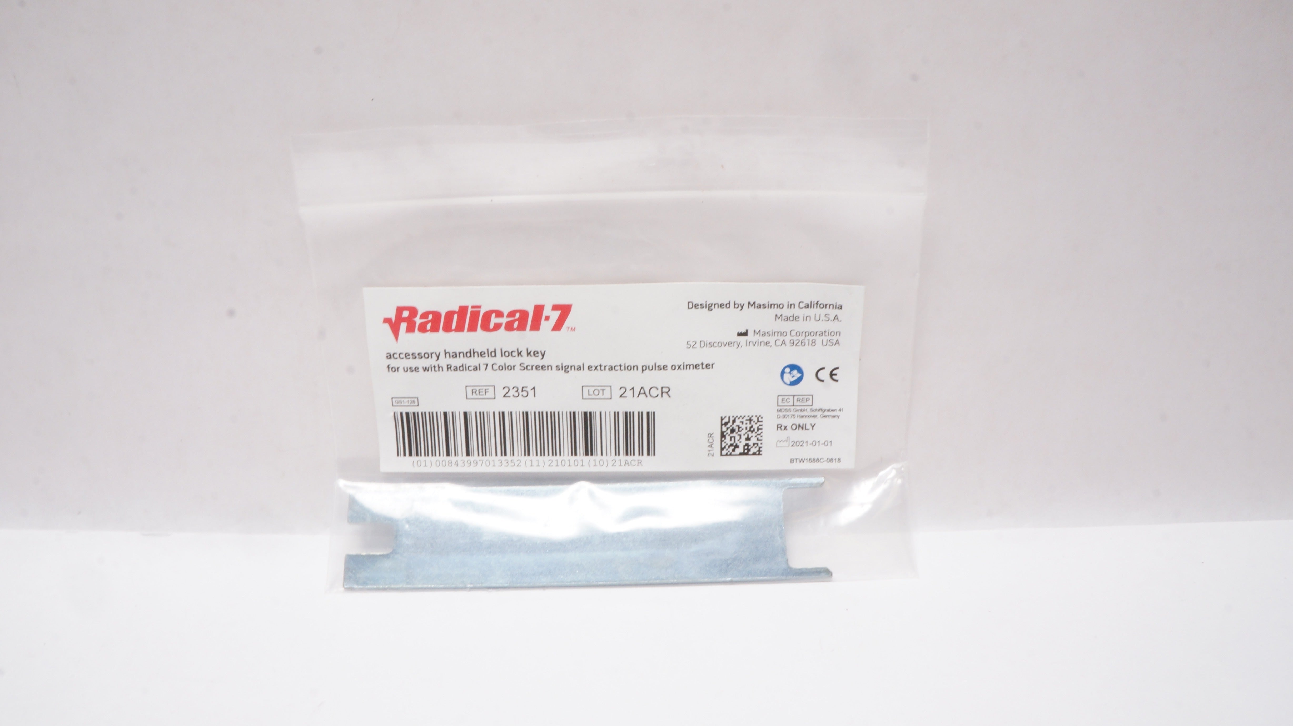 Masimo 2351 Radical 7 Accessory Handheld Lock Key