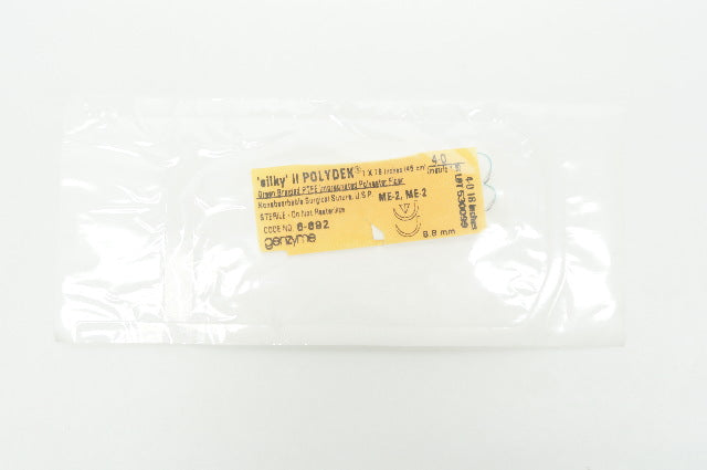 Genzyme 6-692 4-0 II POLYDEK, Green Braided PTFE, ME-2, 8.8mm 18inch