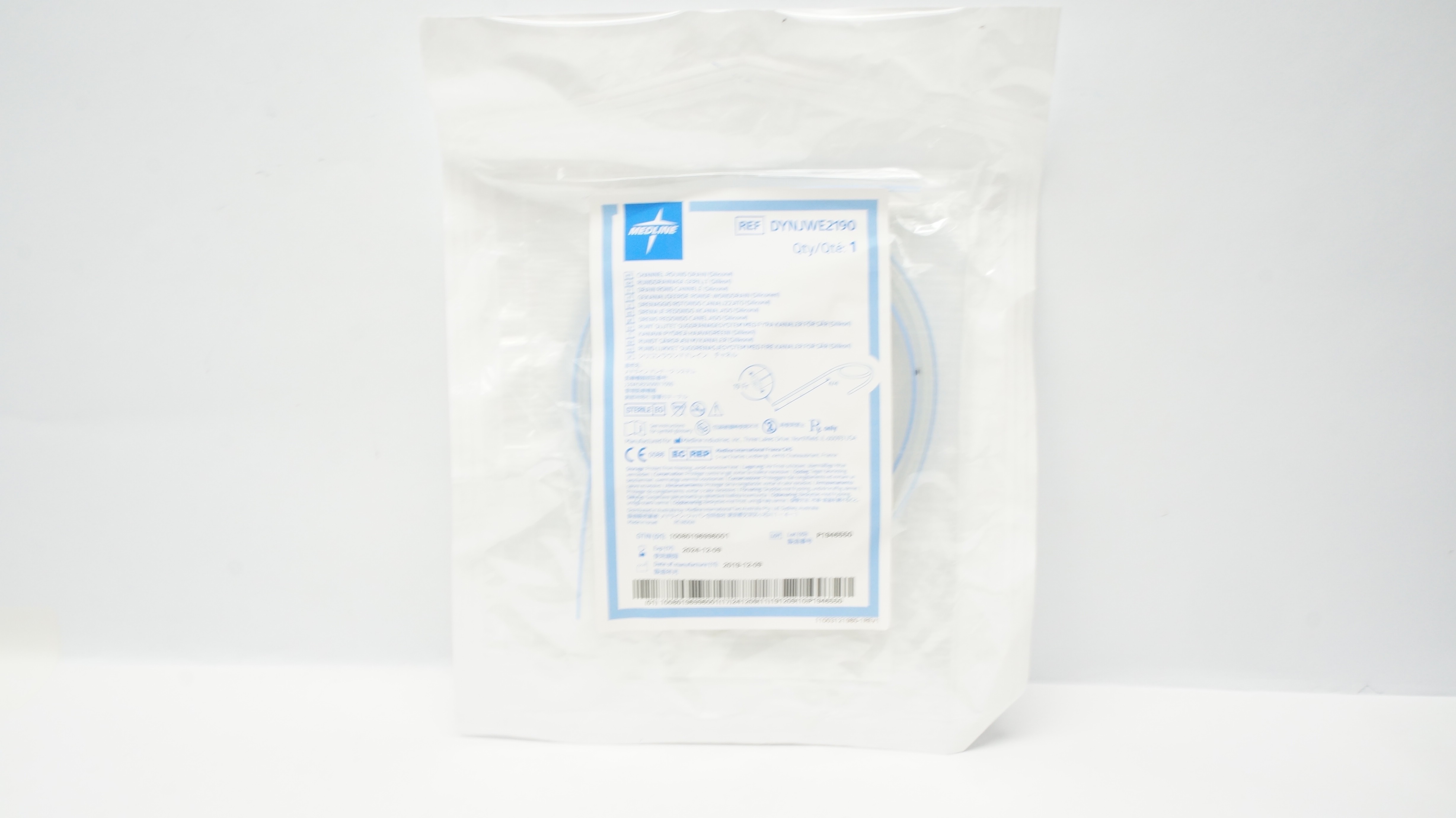 Medline DYNJWE2190 Channel Round Drain 19Fr. (X)