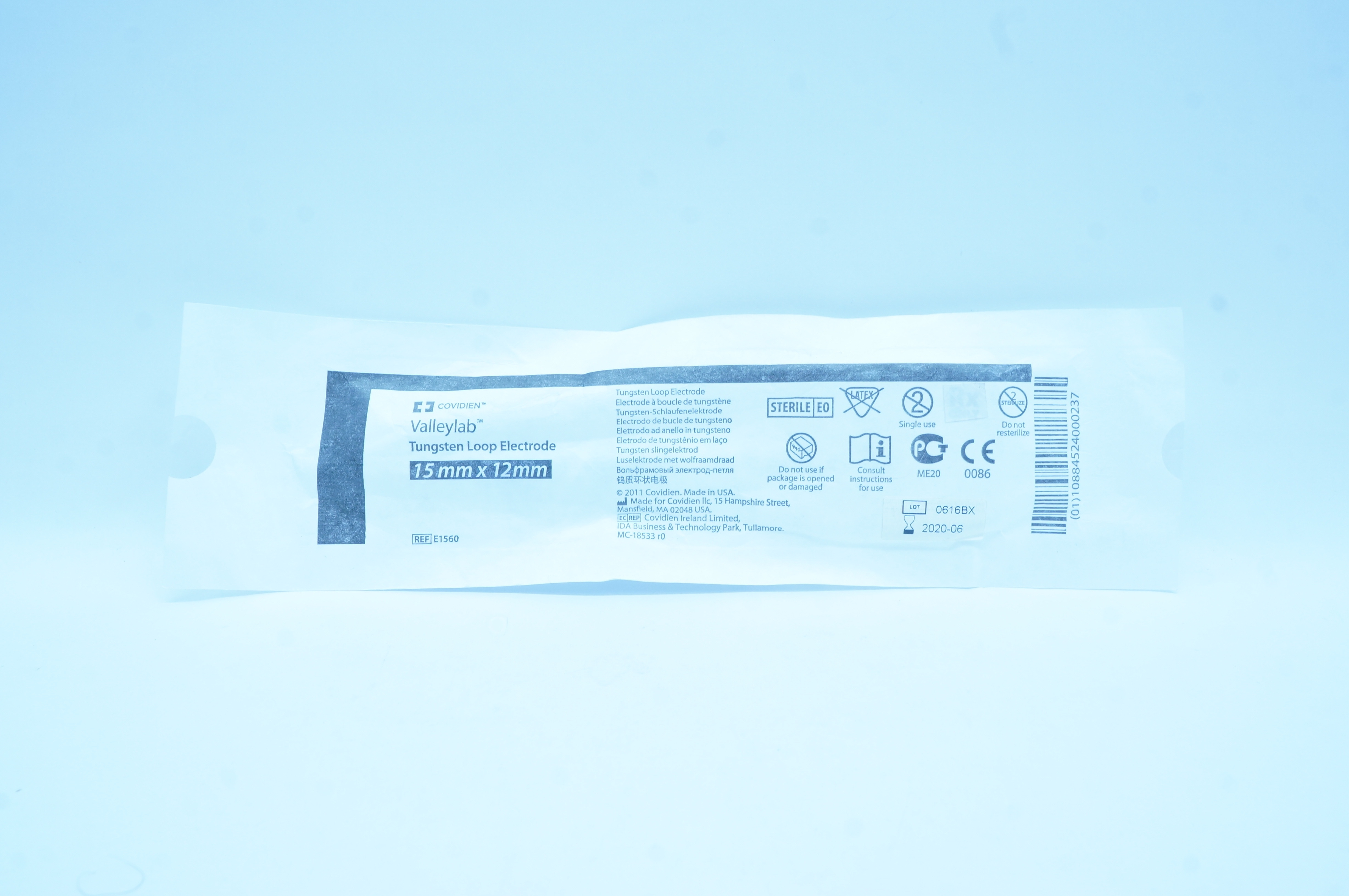 Covidien E1560 Valleylab Tungsten Loop Electrode 15mm x 12mm (x)