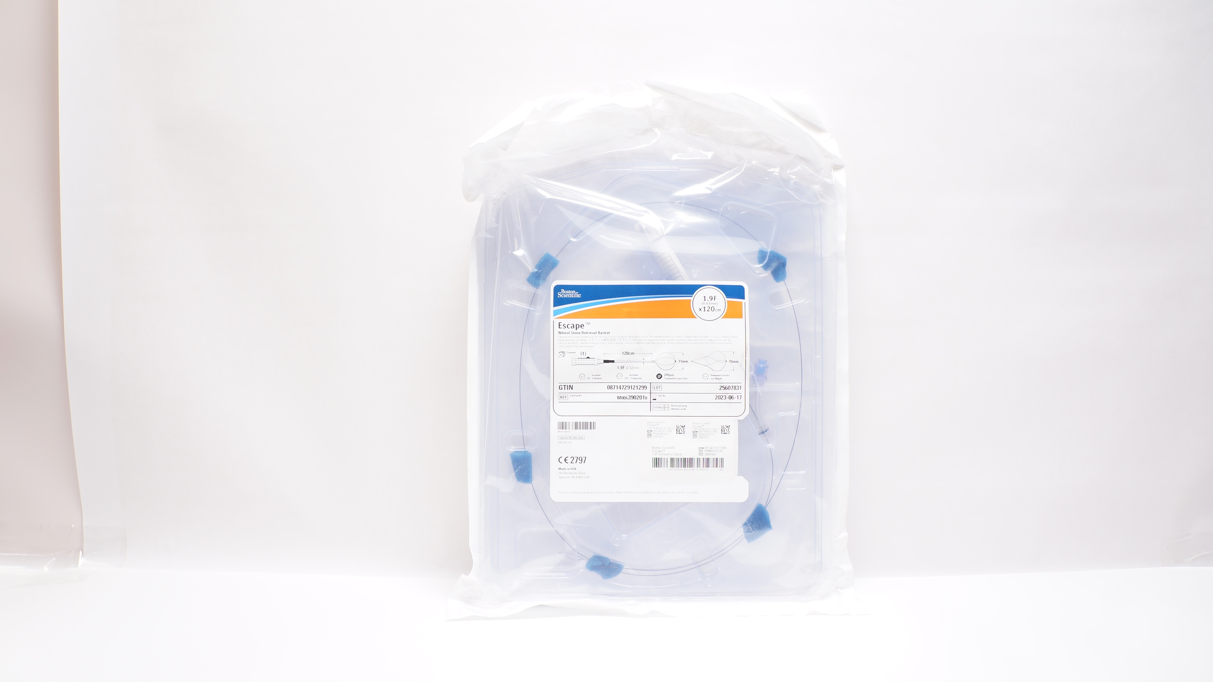 Boston Scientific M0063902010 Escape Stone Retrieval Basket 1.9F x 120cm (x)