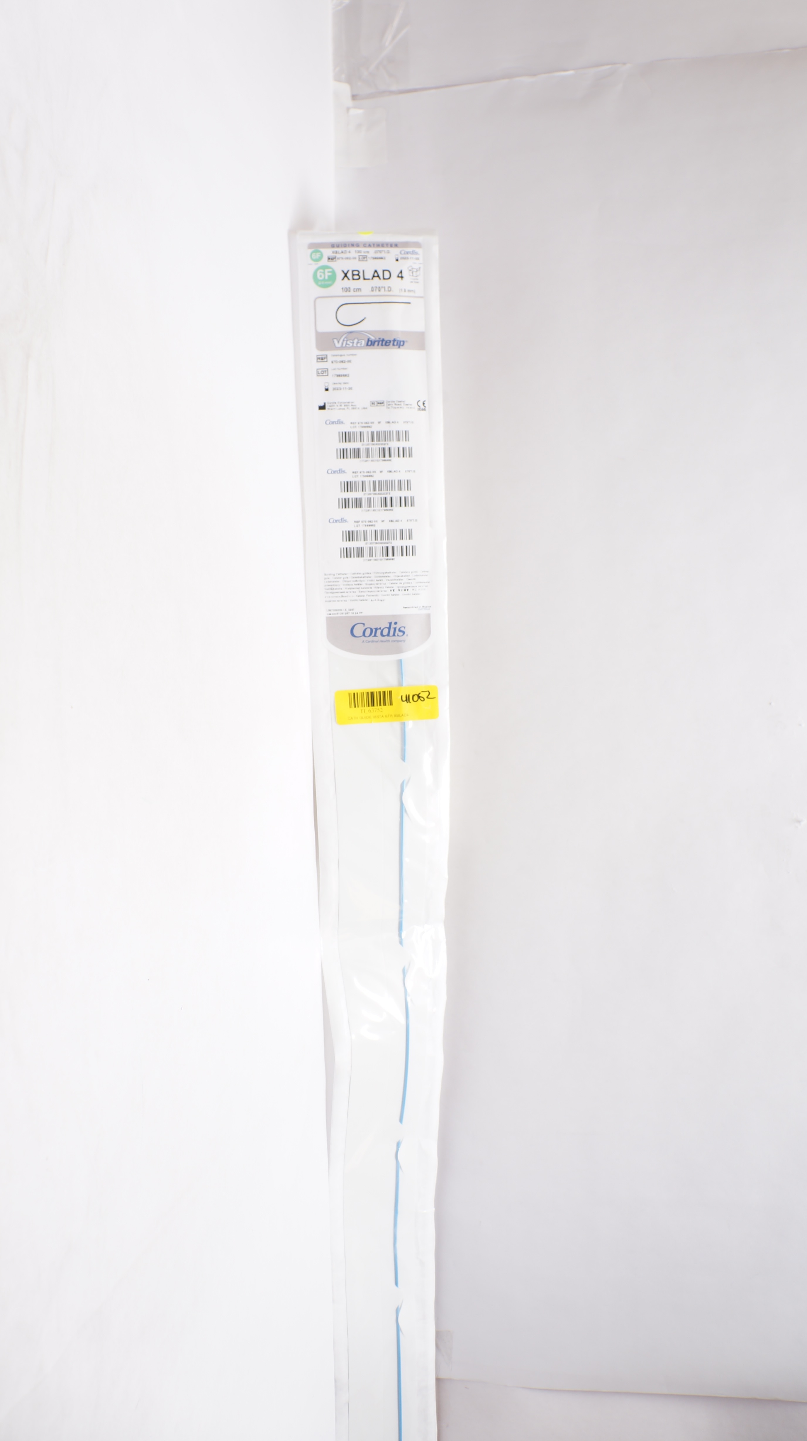 Cordis 670-062-00 Vista Brite Tip Guiding Cath. XBLAD 4 6F x 100cm (x)