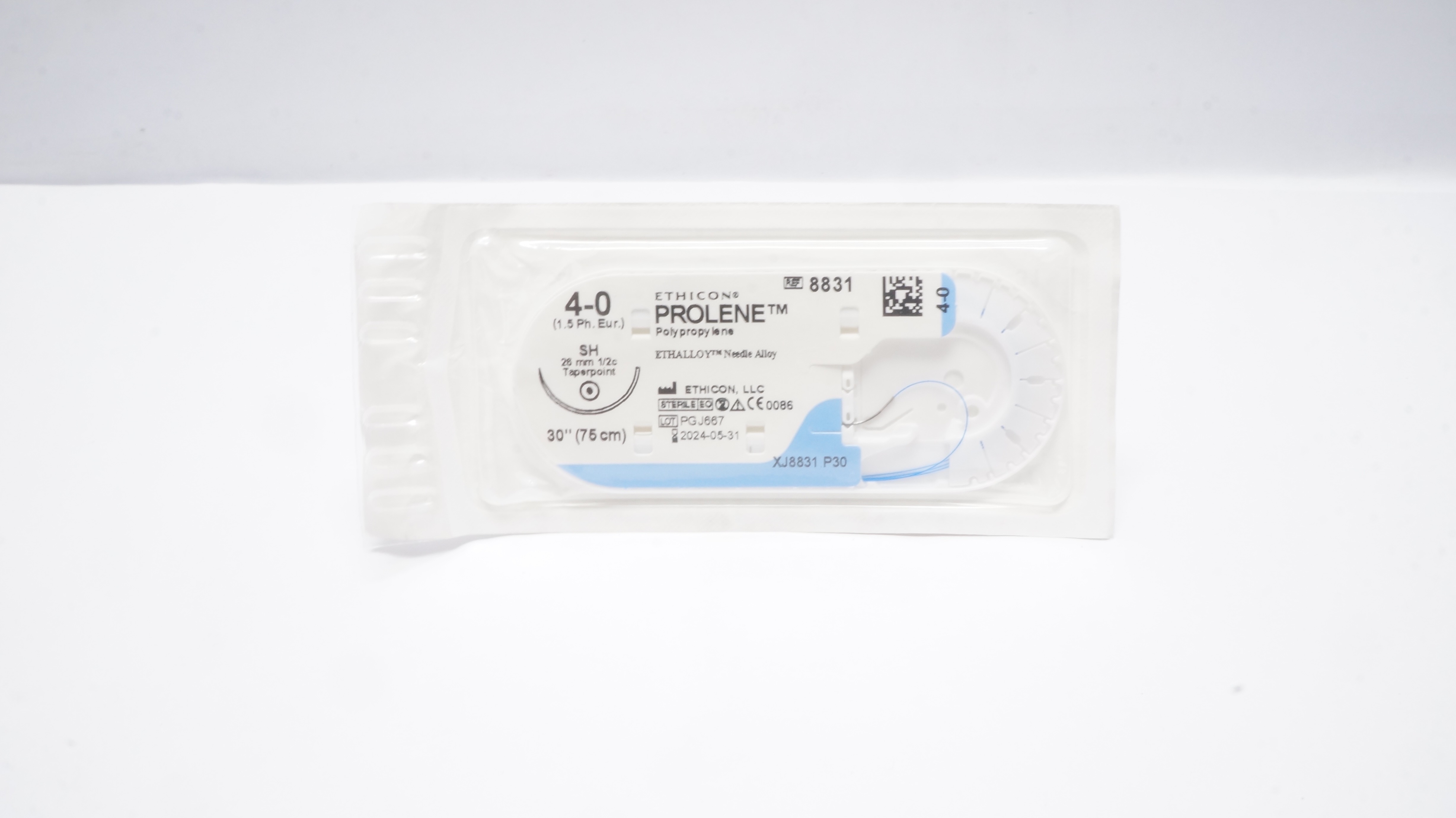 Ethicon 8831 4-0 PROLENE, SH, 26mm 1/2c Taperpoint, 30inch (x)