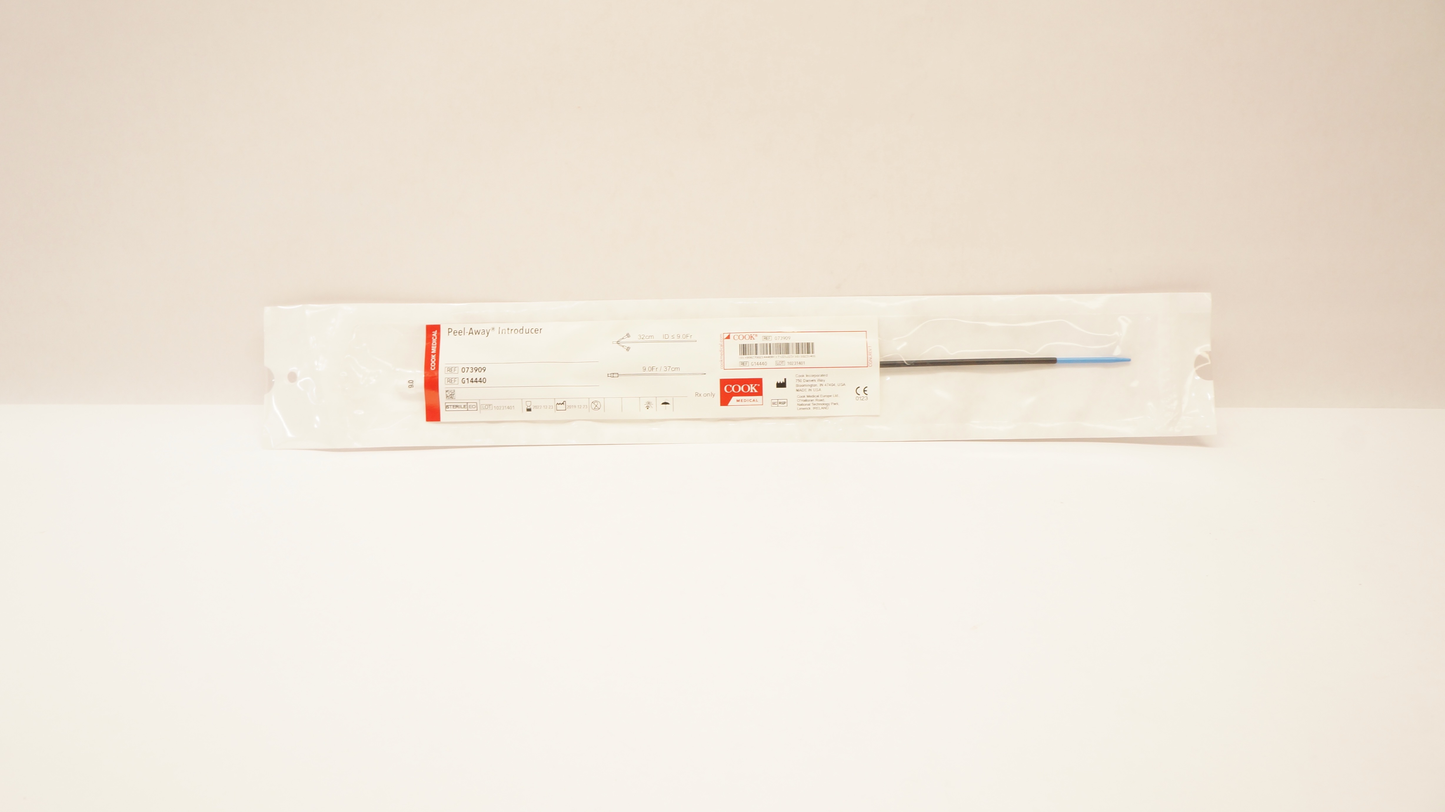 Cook Medical G14440 Peel-Away Introducer 9Fr. x 37cm (x)