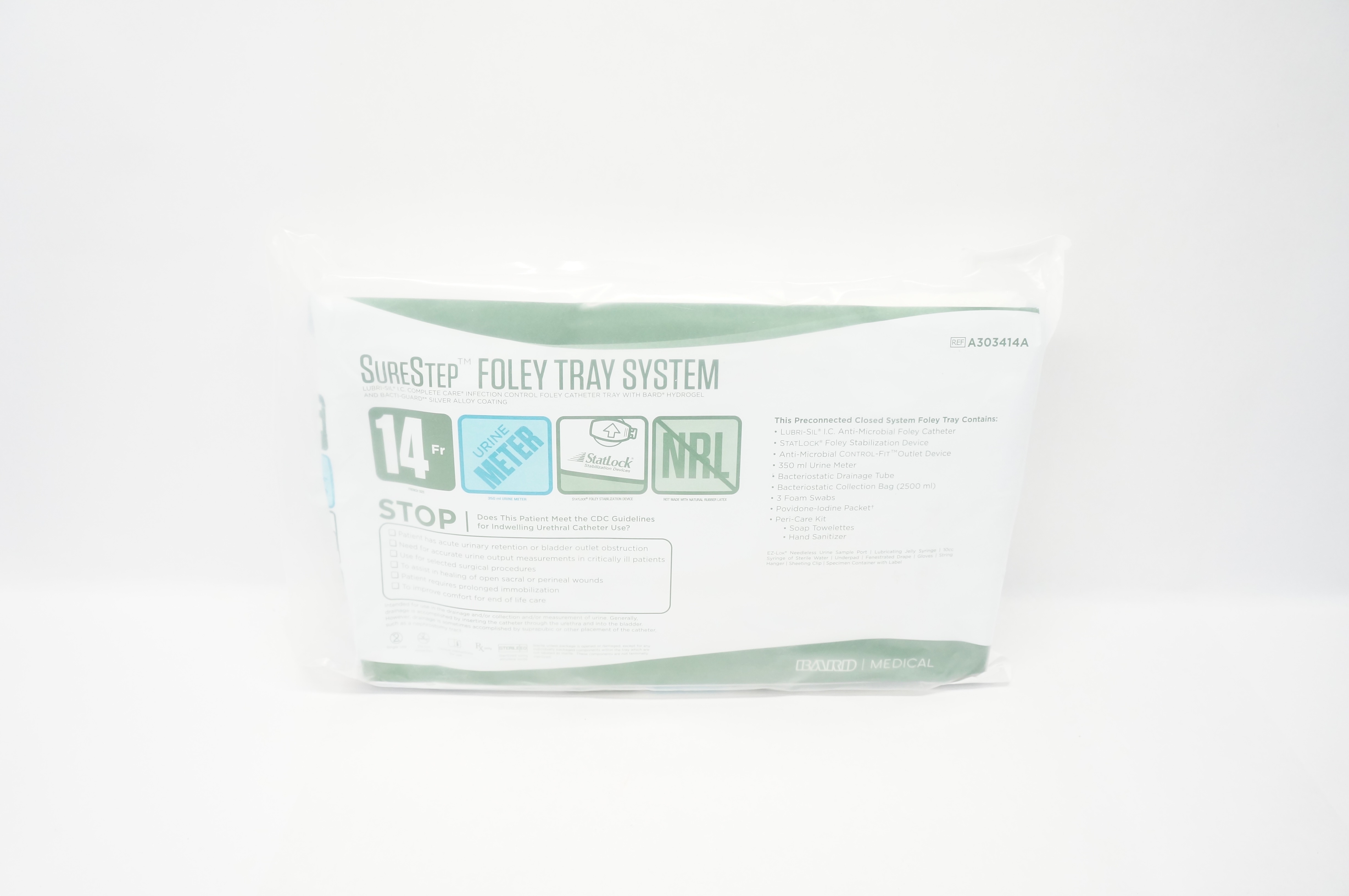 Bard A303414A SureStep Foley Tray System 14Fr
