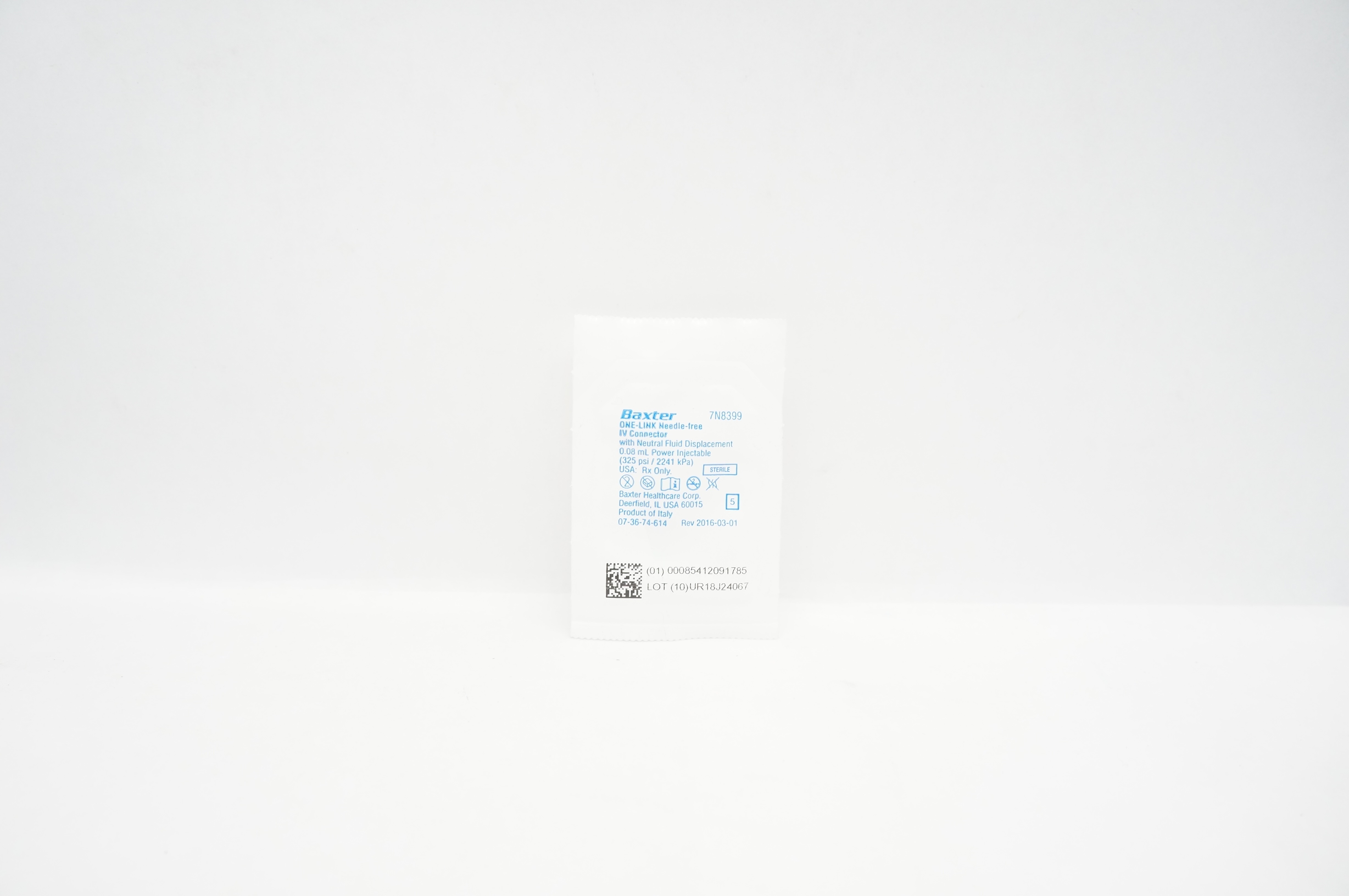 Baxter 7N8399 One-Link Ndle-Free IV Connector 0.08mL Power Injectable