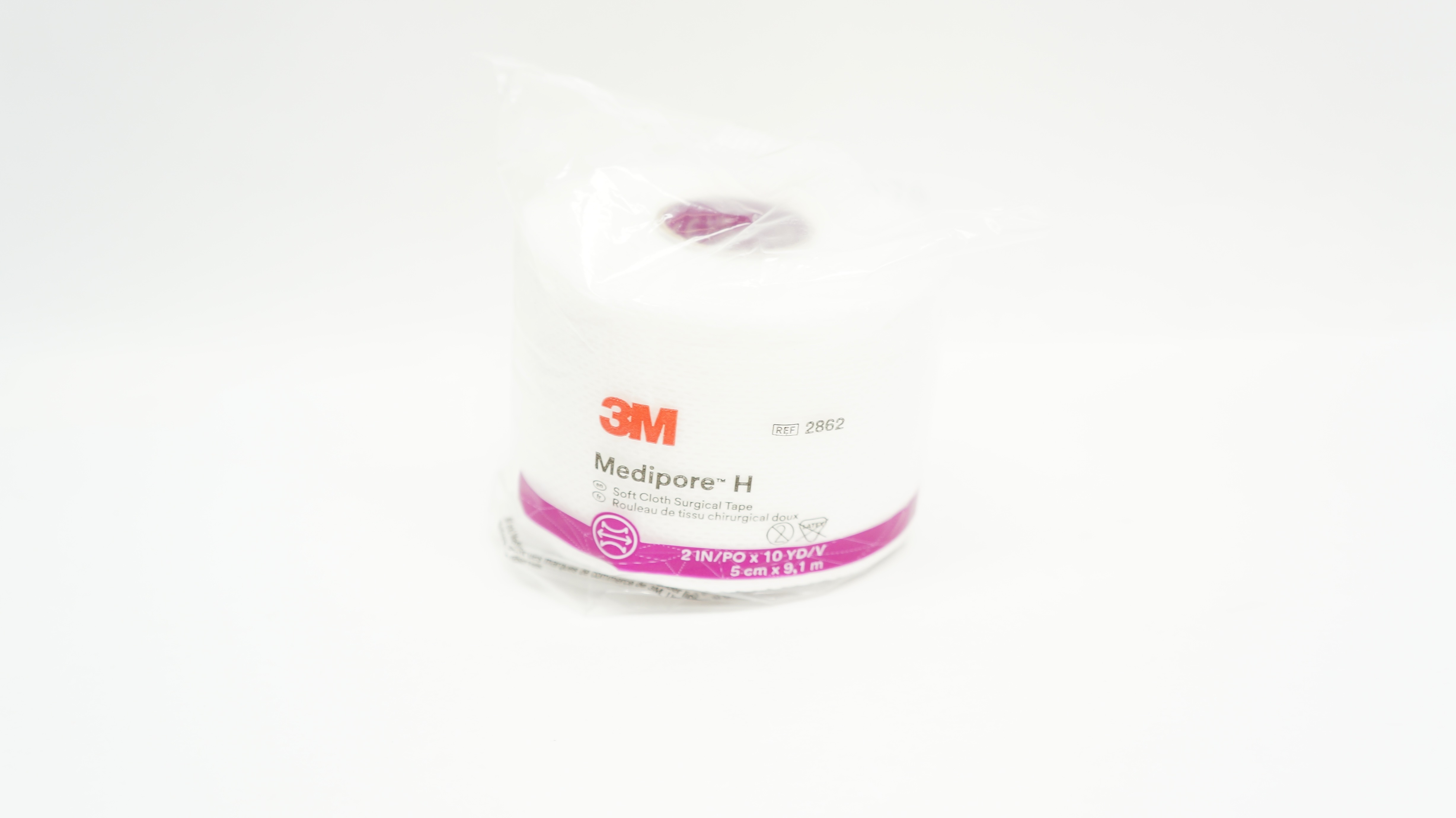 3M 2862 Medipore H Soft Cloth Surgical Tape 2inch x 10yd.