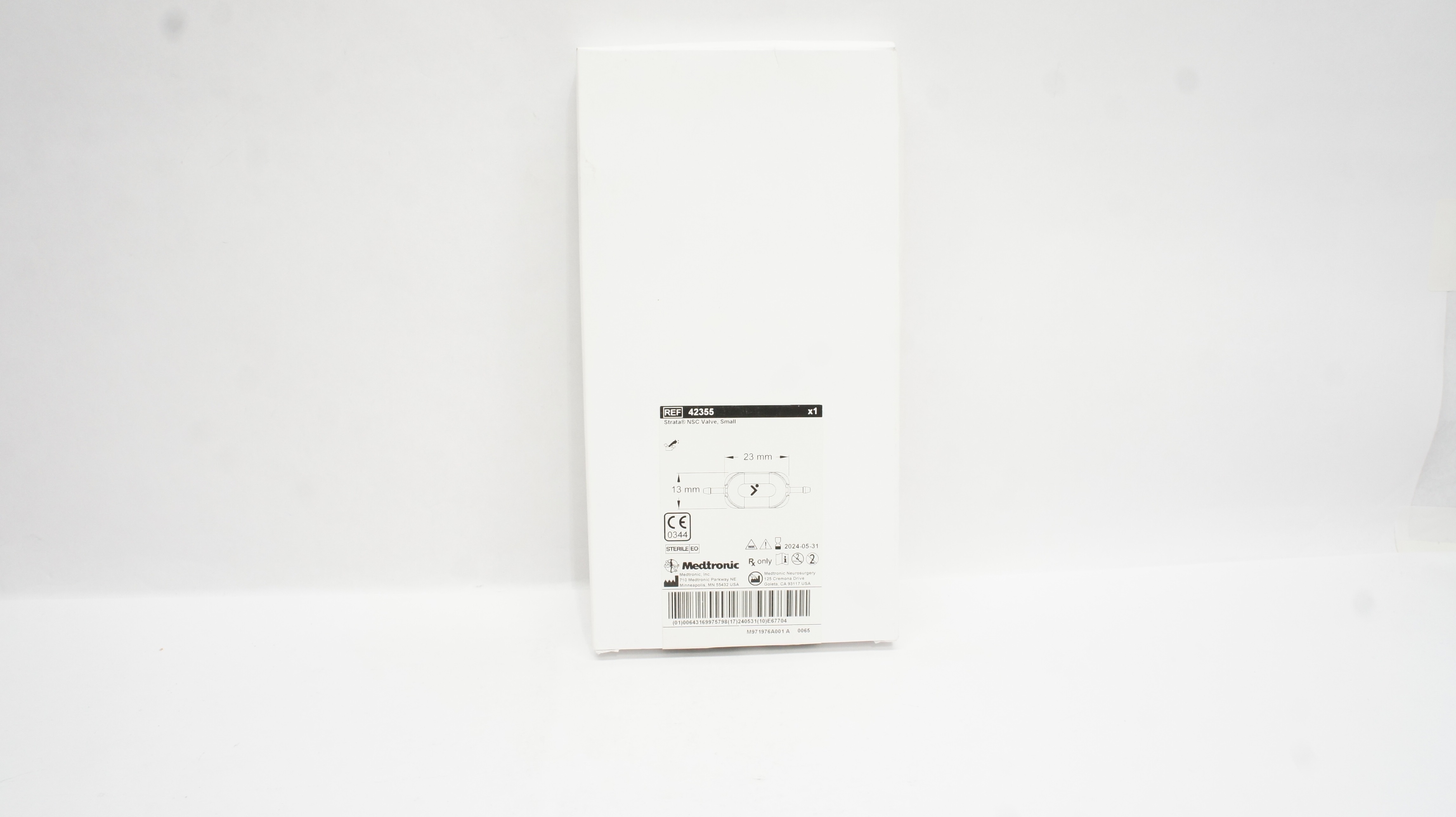 Medtronic 42355 Strata NSC Valve, Small 23mm x 13mm