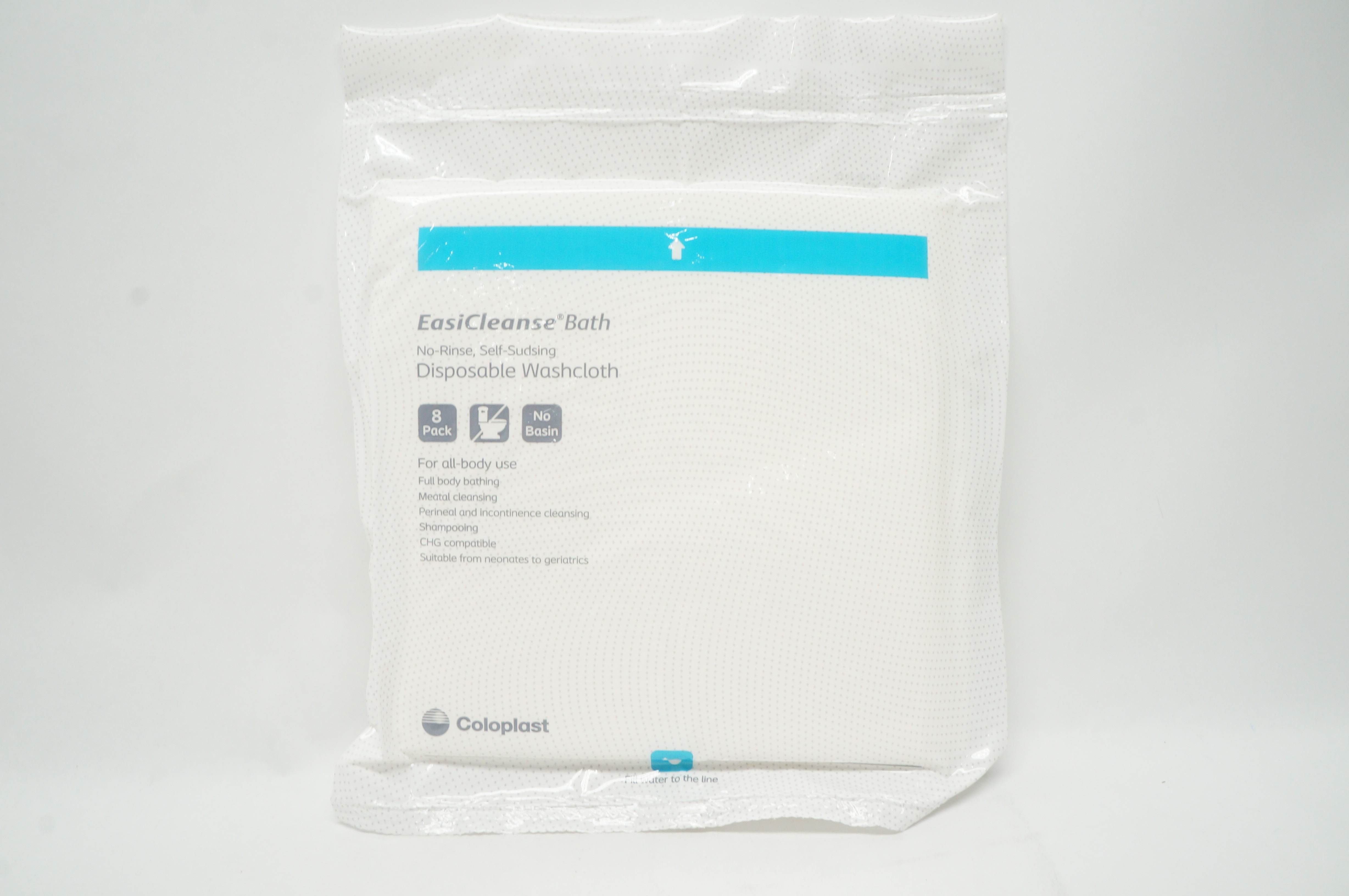 Coloplast 7058 EasiCleanse Bath Disposable Washcloth - Pack of 8