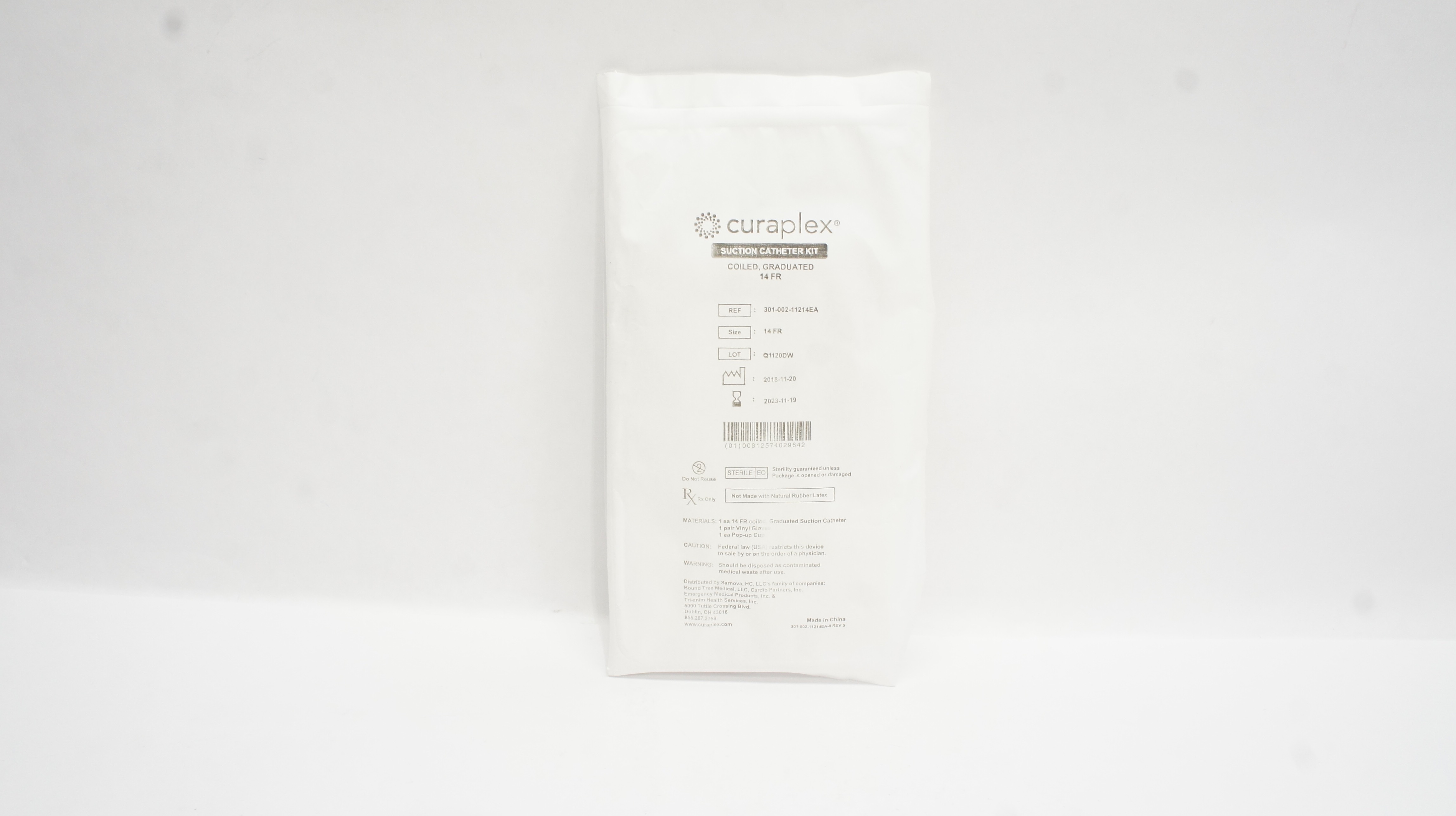 Curaplex 301-002-11214EA Suction Catheter Kit, 14Fr (x)