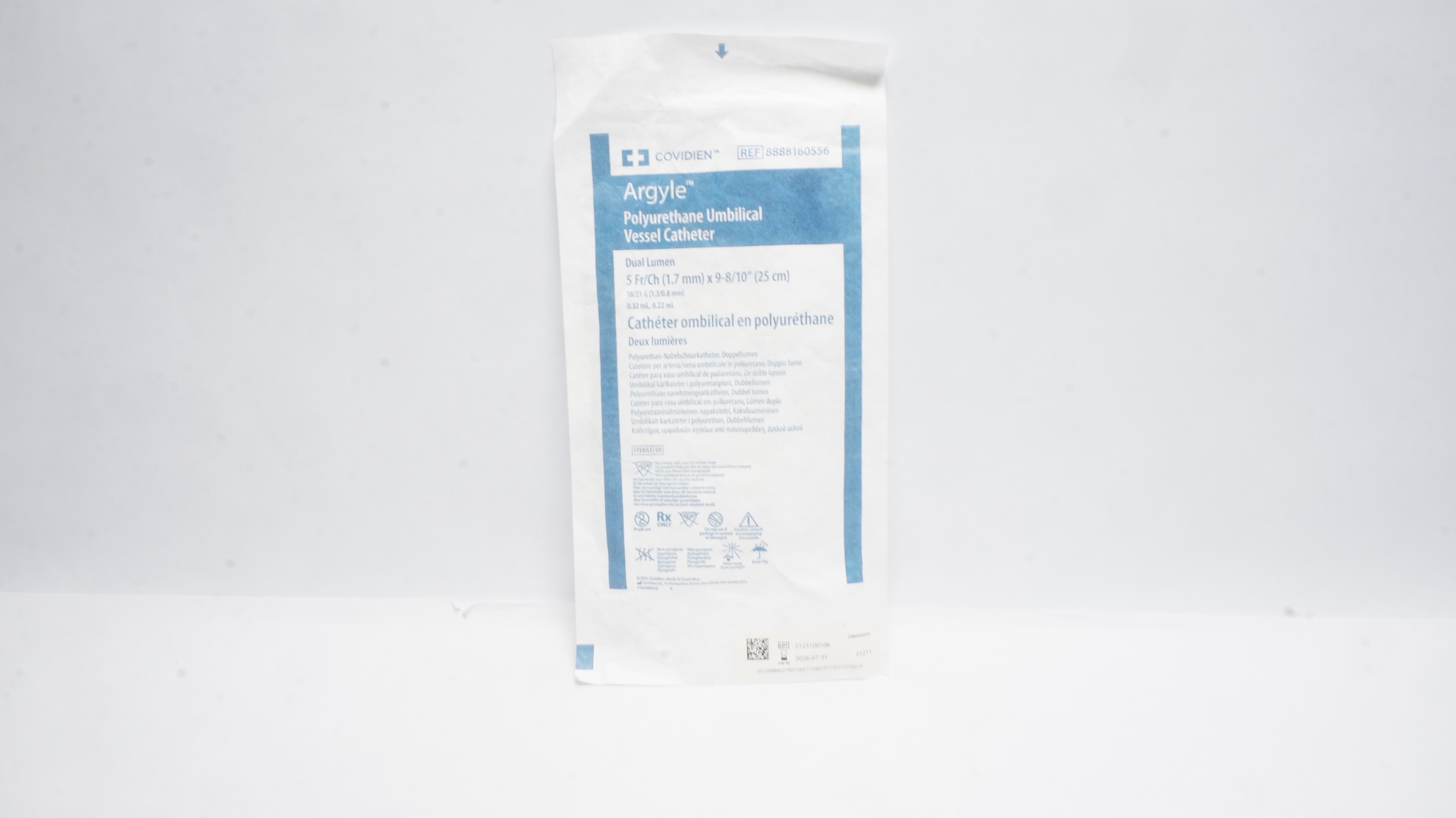 Covidien 8888160556 Argyle Polyurethane Umbilical Vessel Cath. 5Fr.
