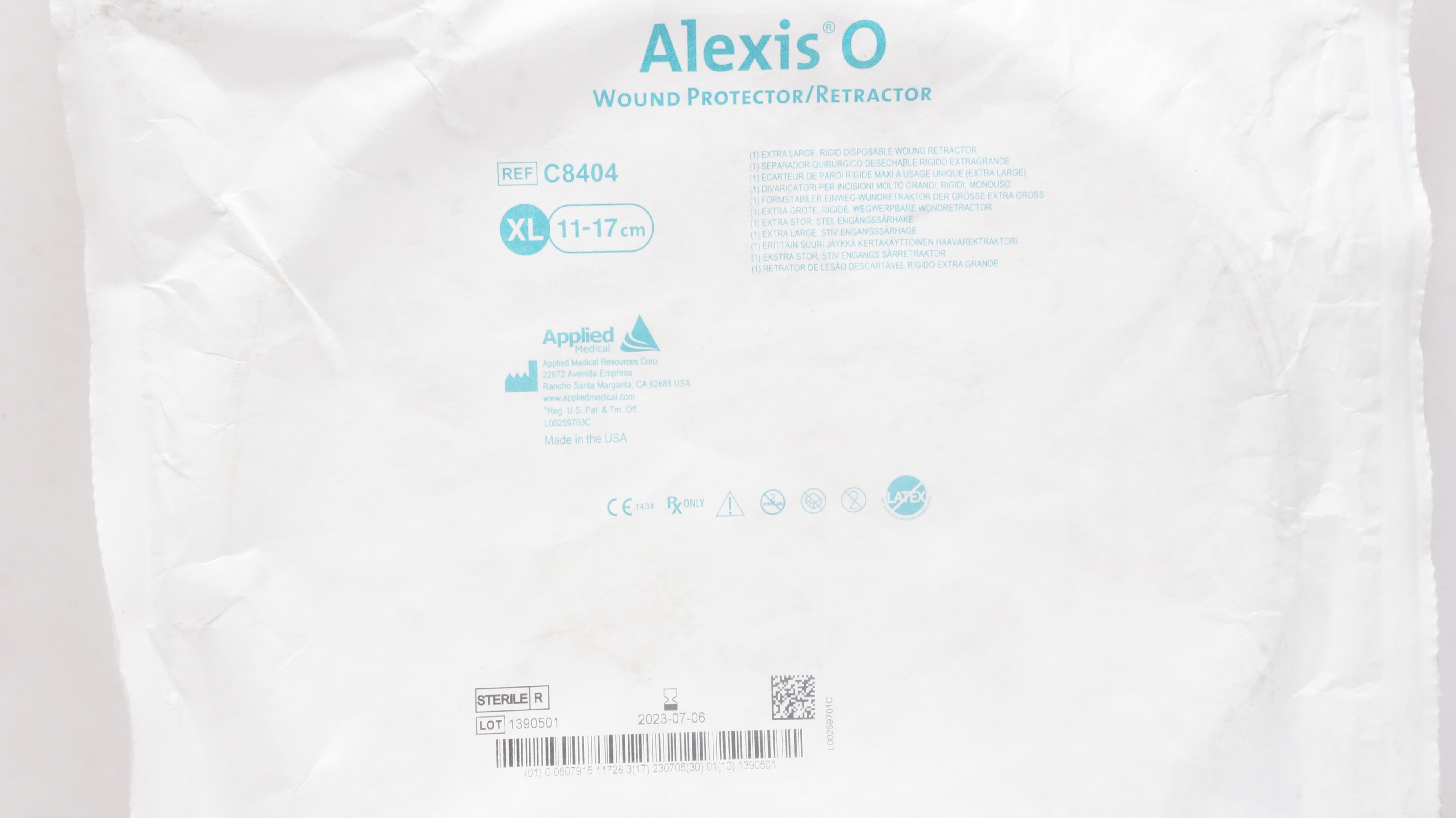 Applied Medical C8404 Alexis O Wound Protector/Retractor X-Large