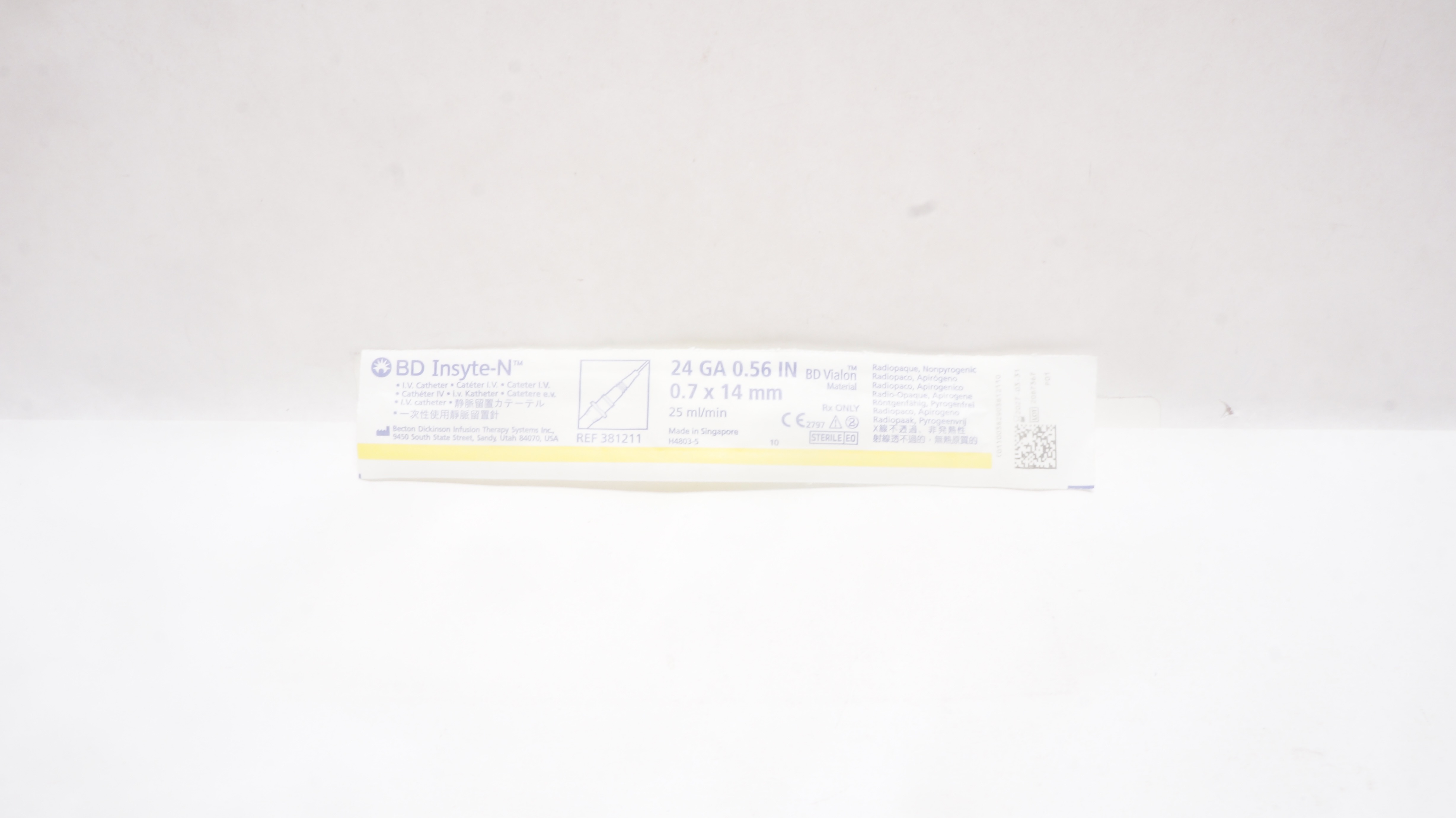 BD 381211 Inset-N I.V. Cath. 24Ga x 0.56In 25ml/min