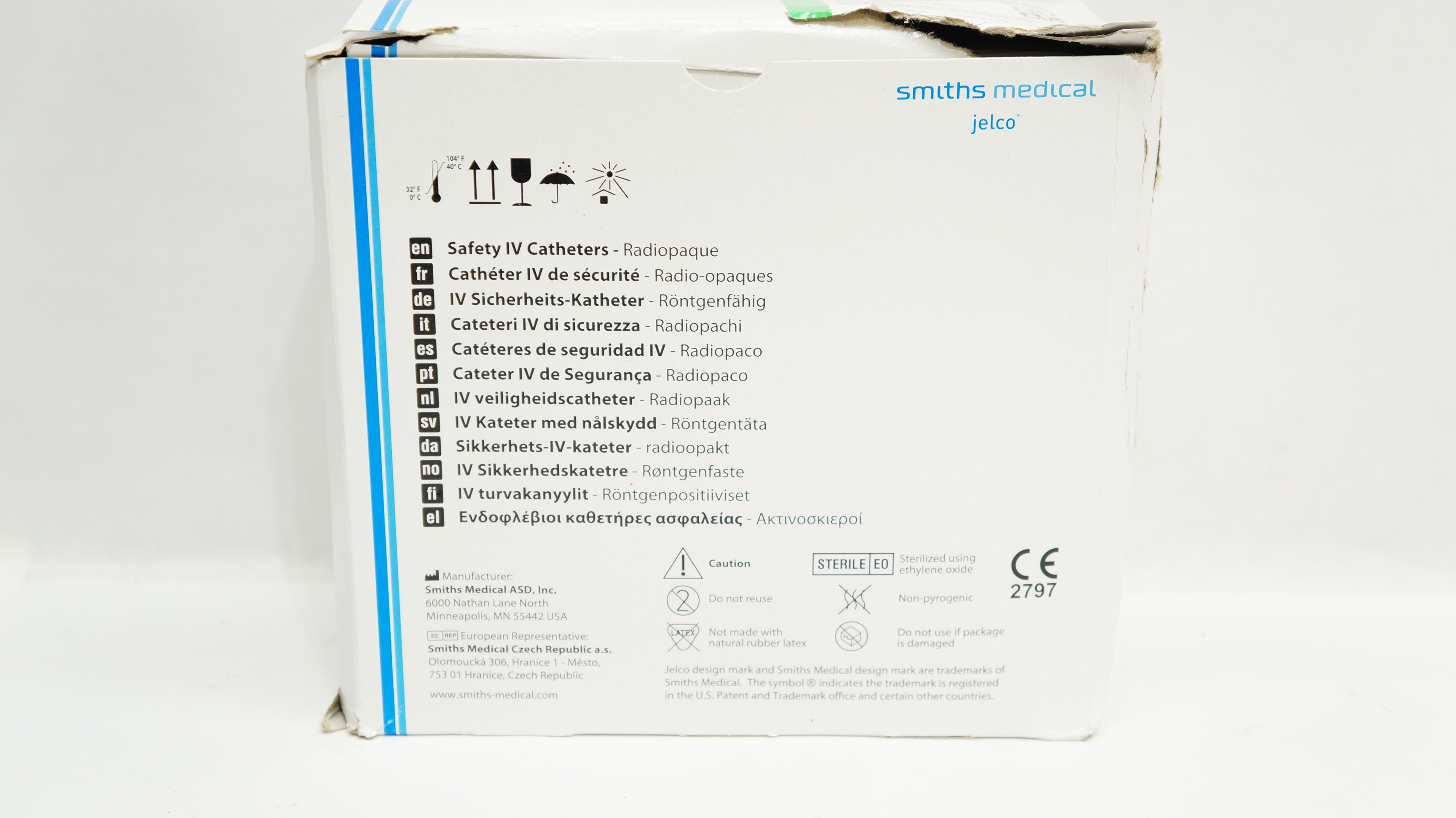 Smiths Medical 3085 ProtectIV Plus-W Safety Cath.18G x 1-1/4inch (x) - Box of 50
