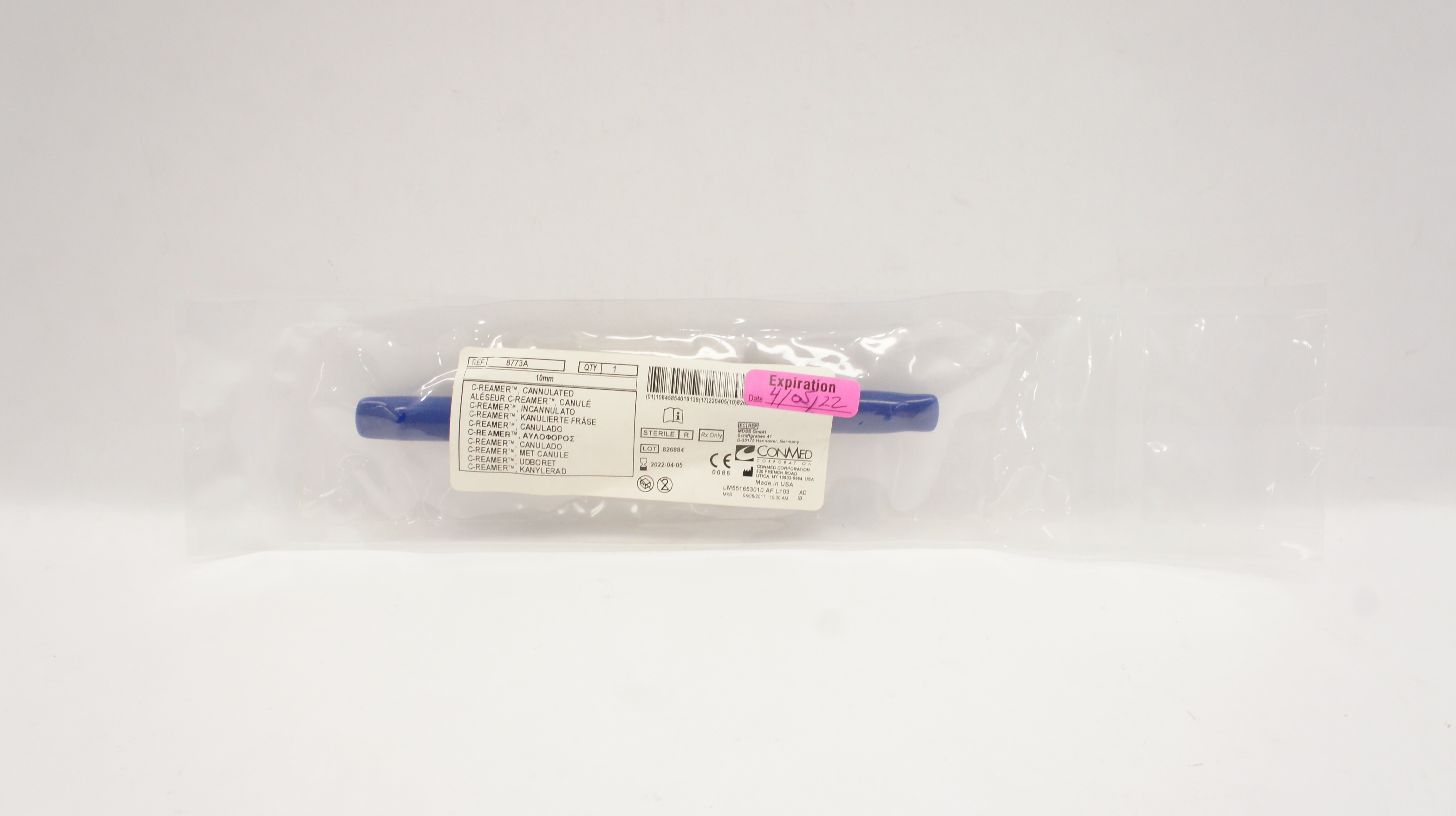 ConMed 8773A C-Reamer Cannulated 10mm (x)