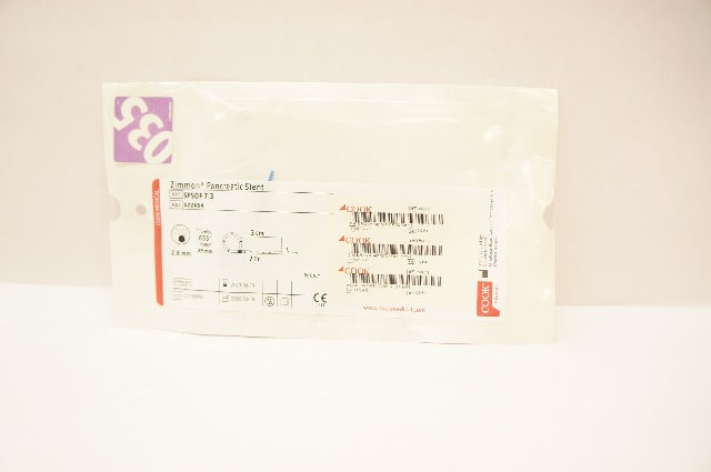 Cook Medical G22454 Zimmon Pancreatic Stent 7Fr. x 3cm