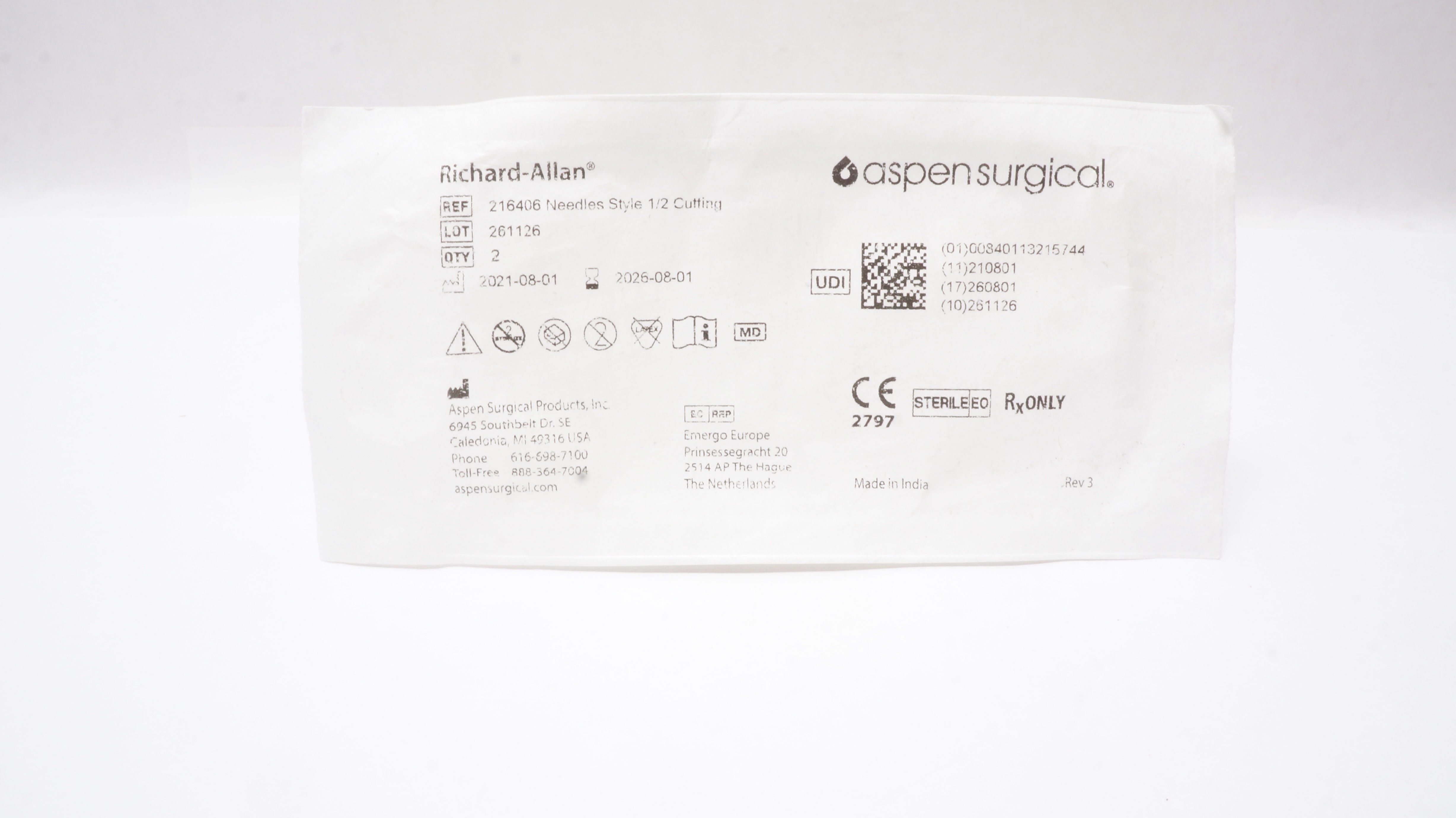 Richard-Allan 216406 1/2 Circle Reverse Cutting - Pack of 2