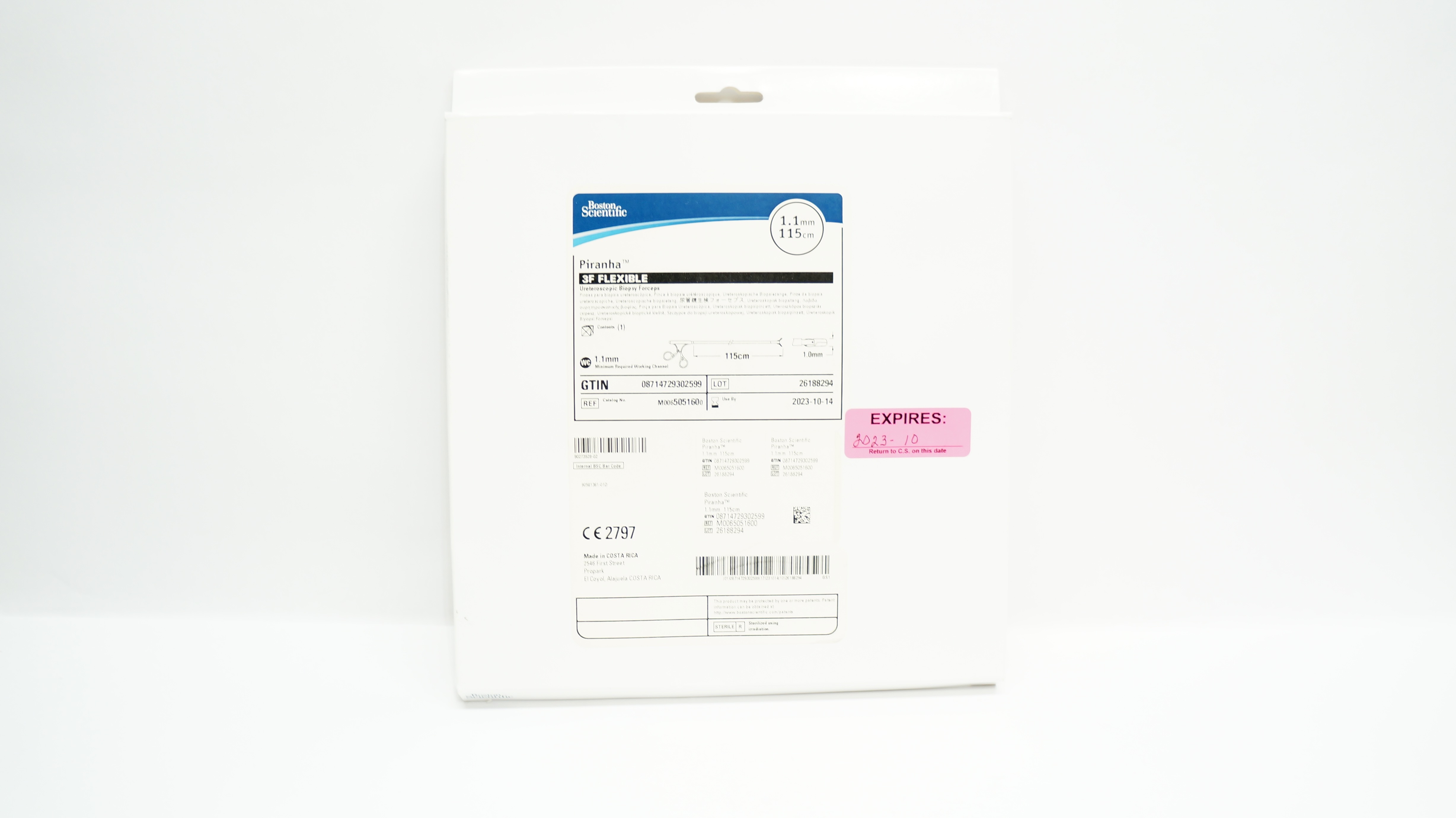 Boston Scientific M0065051600 Piranha 3F Flexible Biopsy Forceps 1.1mm x 115cm