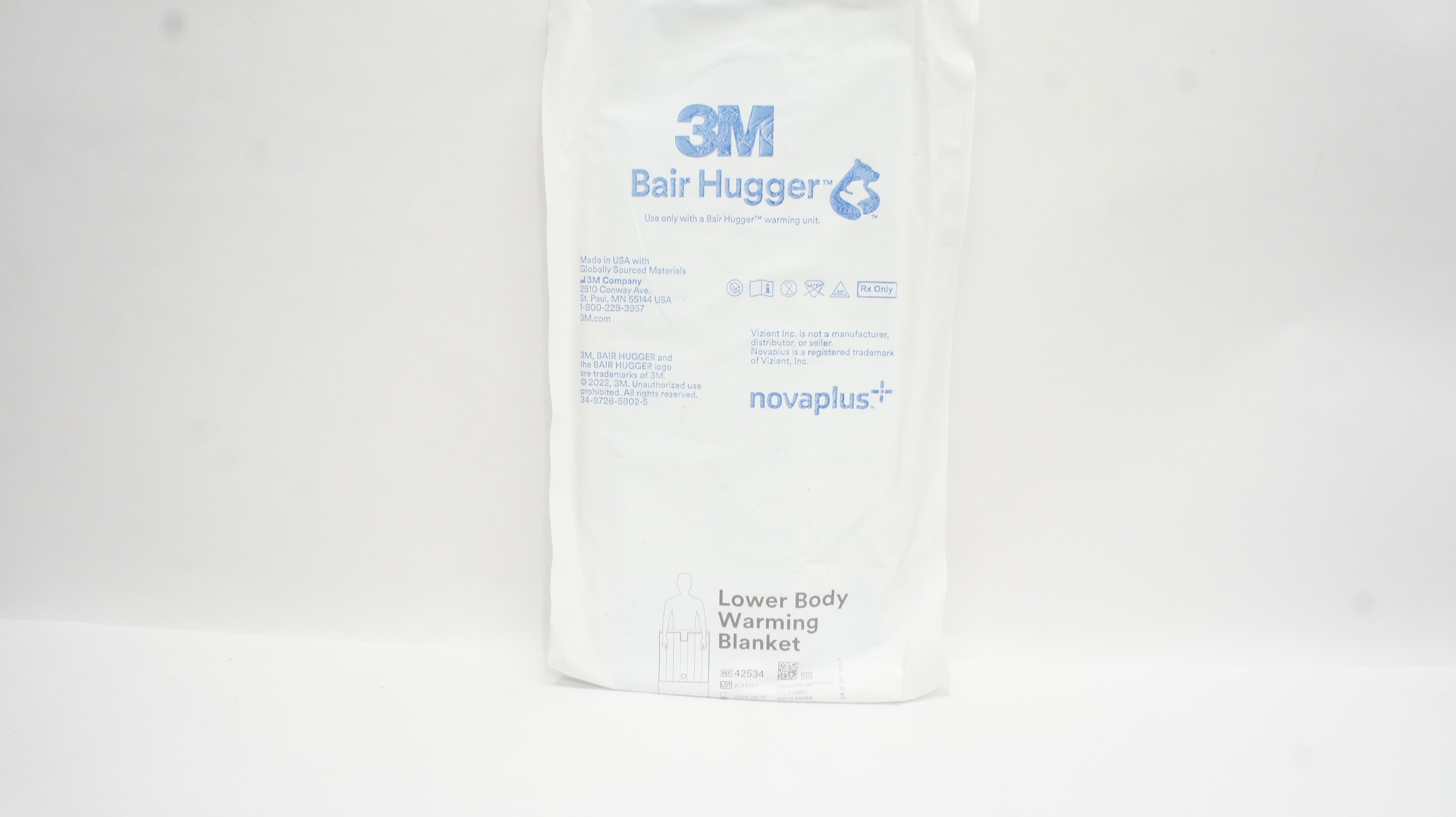 3M 42534 Novaplus Bair Hugger Disposable Forced-Air Lower Body Warming Blanket