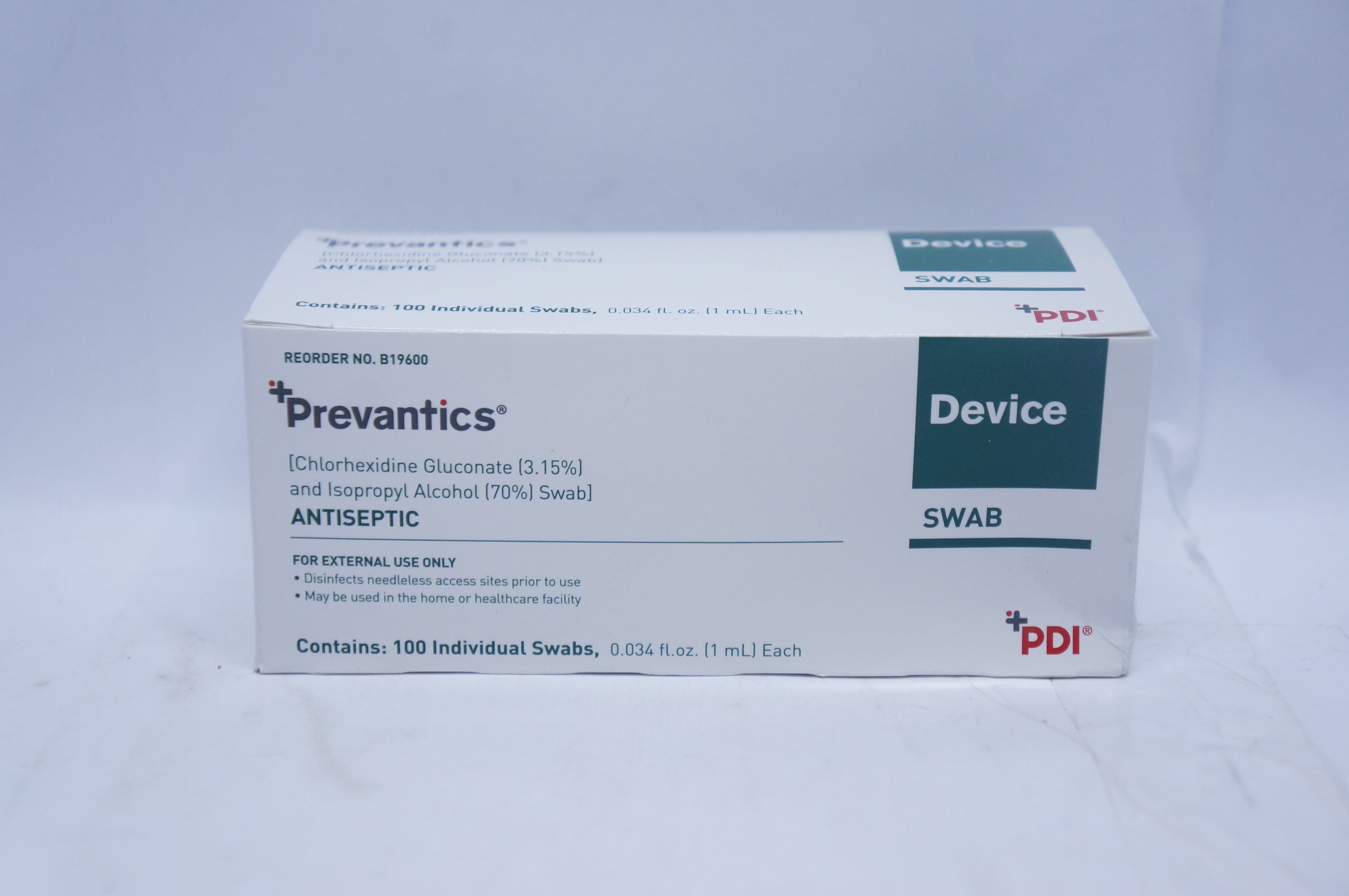 PDI B19600 Prevantics Chlorhexidine Gluconate 3.15%, 0.034 fl. oz (x)