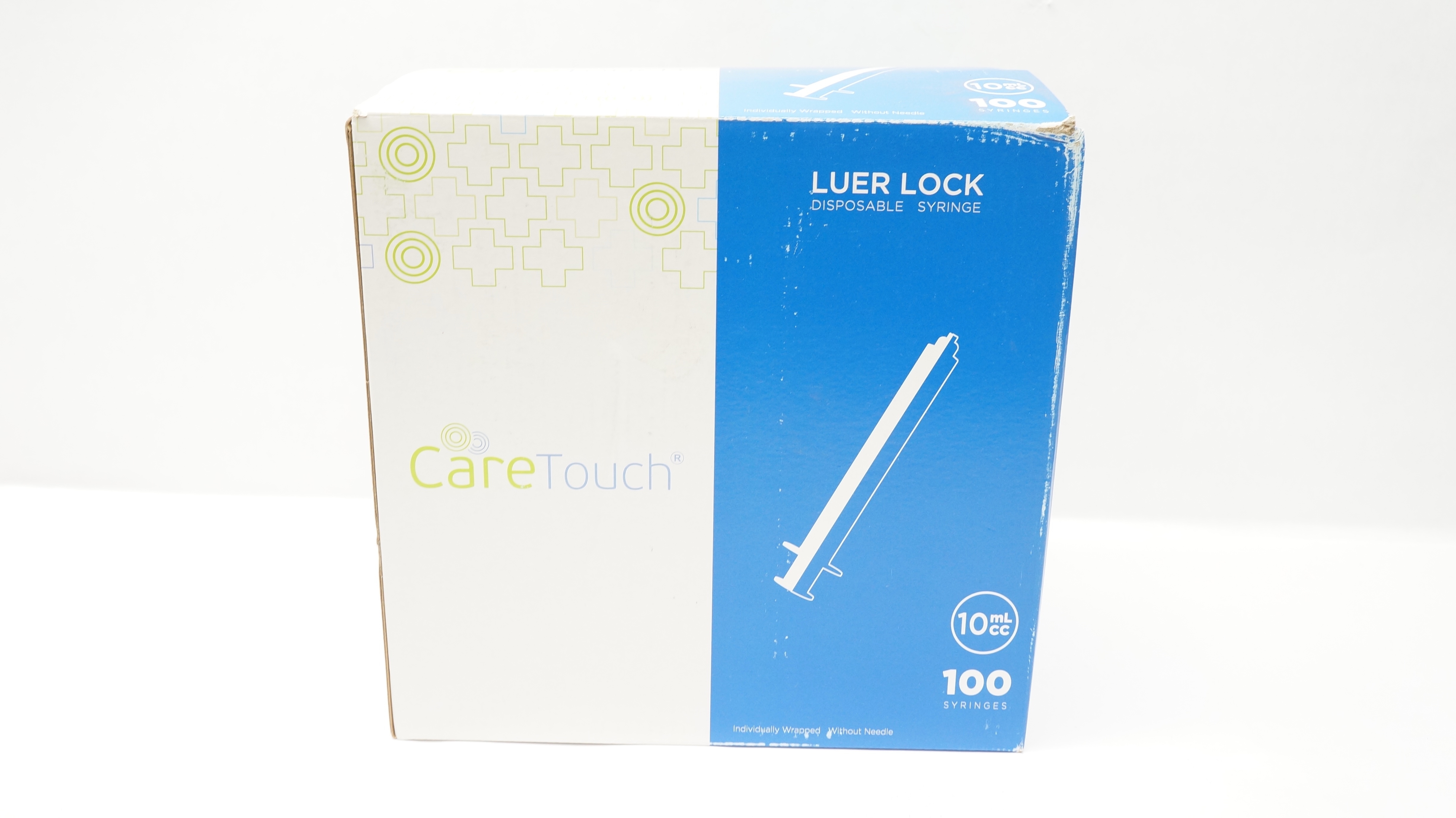 Future Diagnostic CTSLL10 CareTouch Luer Lock Disposable Syringe 10cc-Box of 100