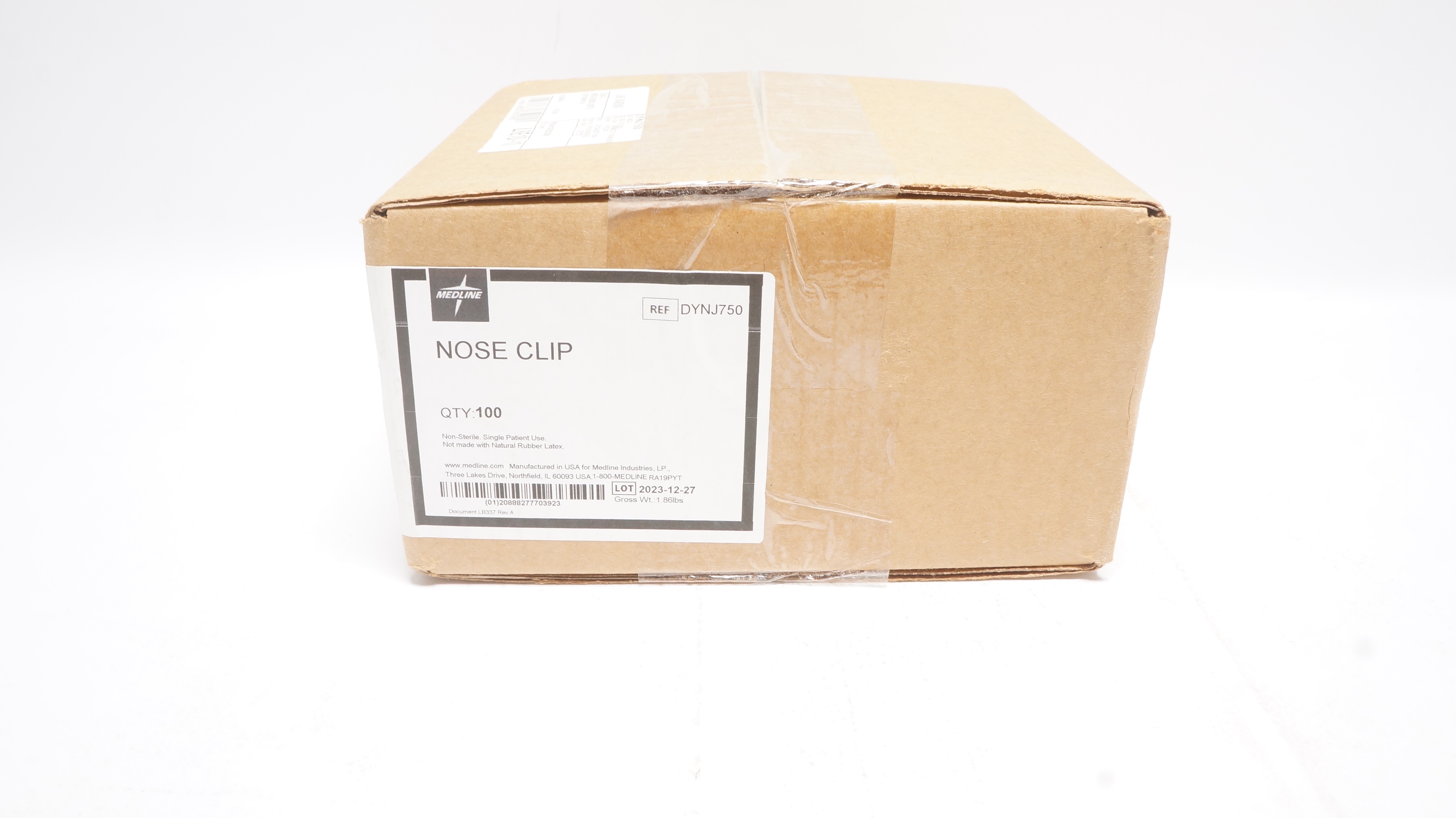 Medline DYNJ750 Nose Clip - Box of 100