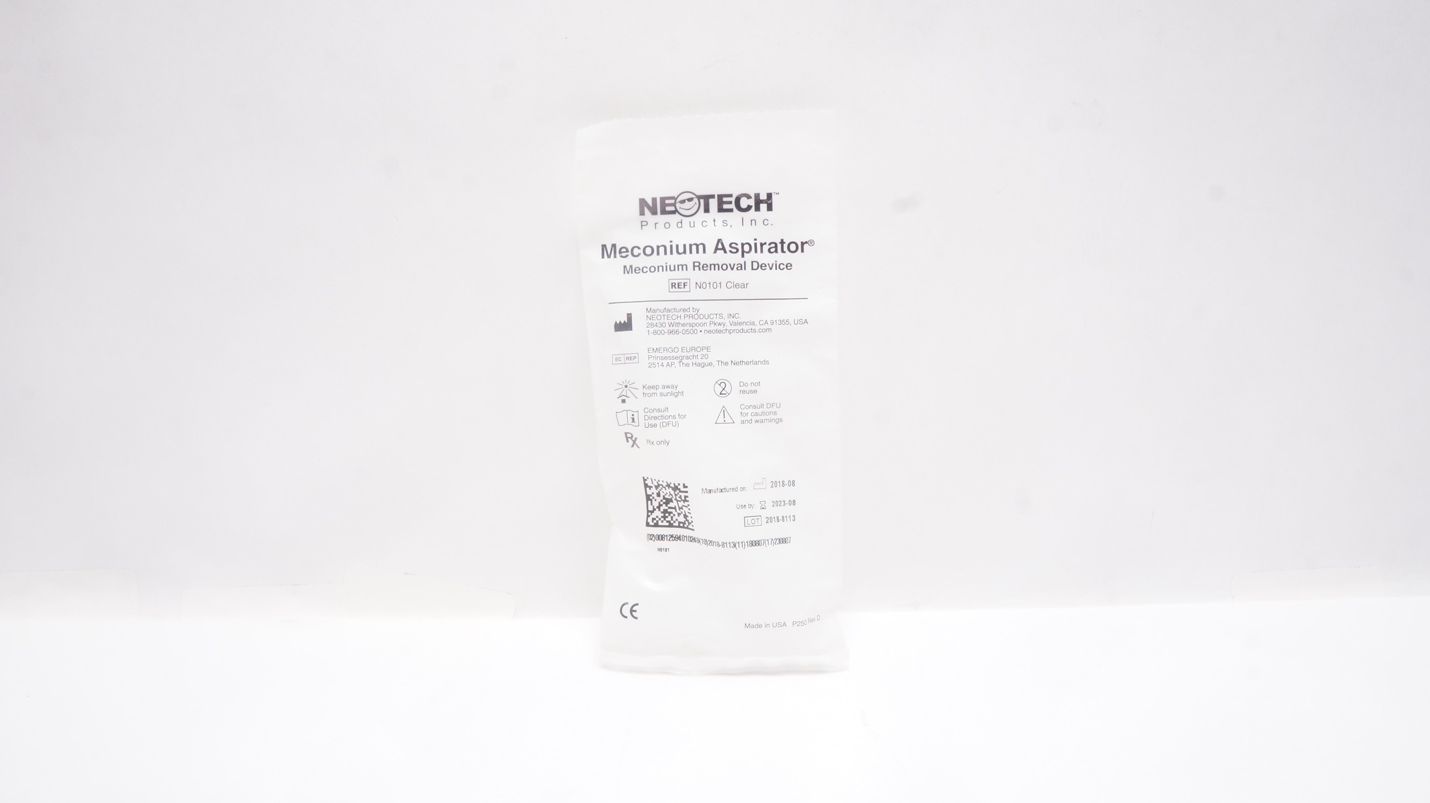 Neotech N0101 Meconium Aspirator Meconium Removal Device, Clear (x)