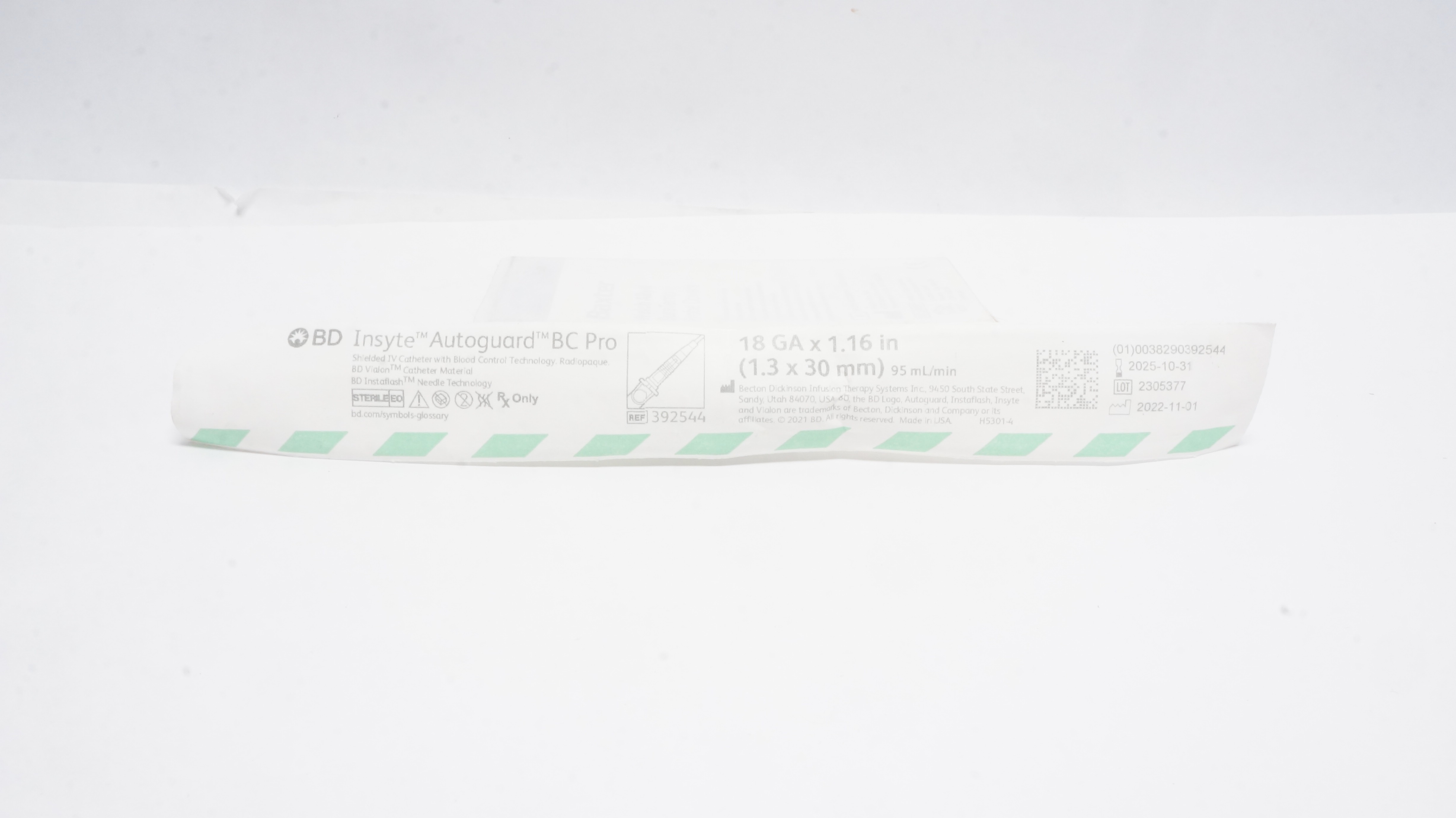 BD 392544 Insyte Autoguard BC Pro Shielded IV Cath. 18Ga x 1.16In