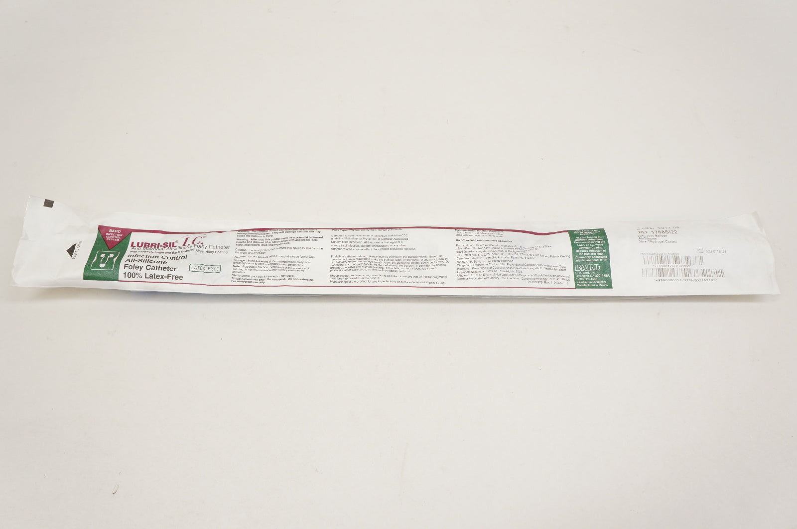 Bard 1768SI22 Infection Control Foley Cath. 22Fr. 30cc Balloon (x)