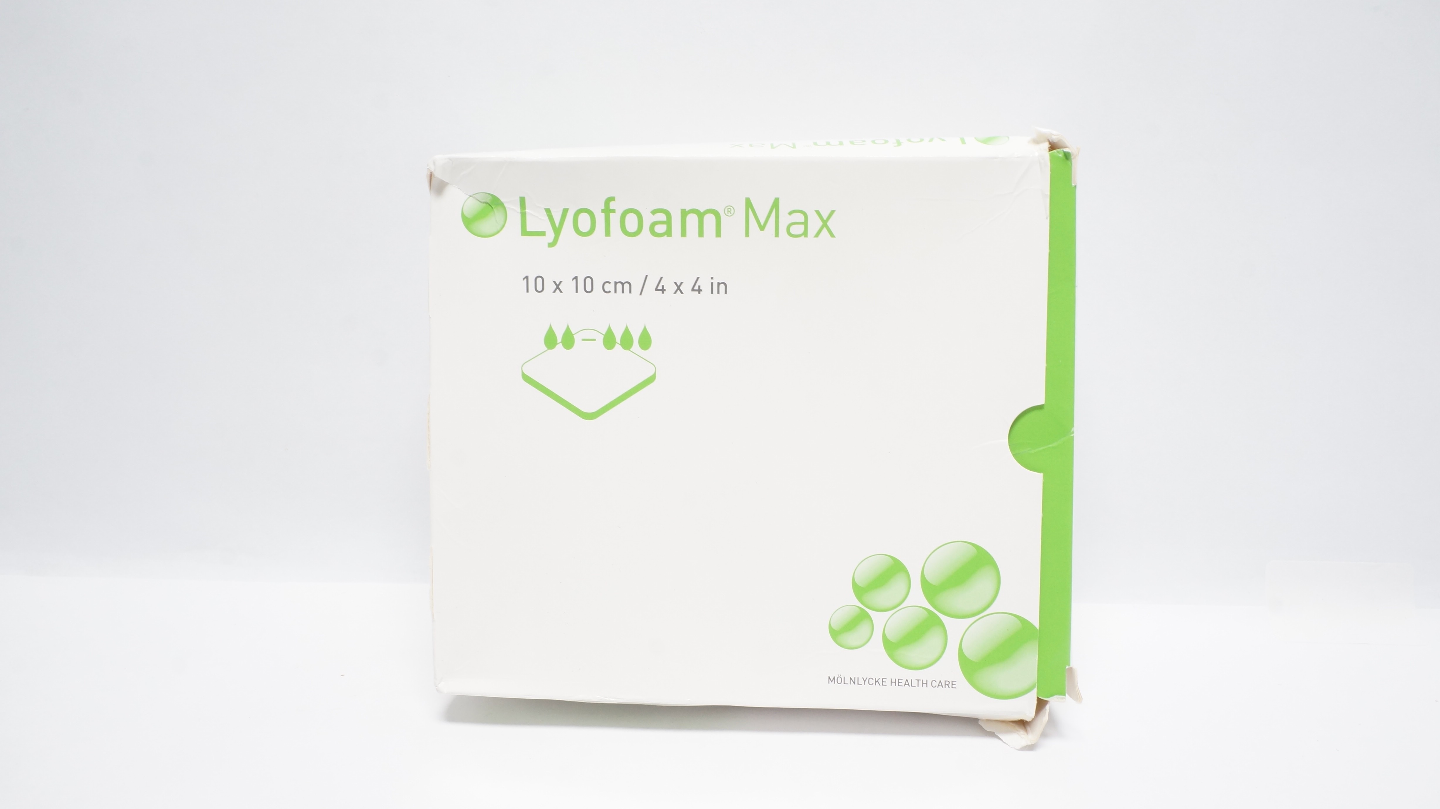 Molnlycke 603201 Lyofoam Max Absorbent Foam Dressing 4 x 4inch (x) - Box of 7