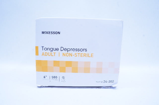 McKesson 24-202 Tongue Depressor Adult 6inch - Box of 500