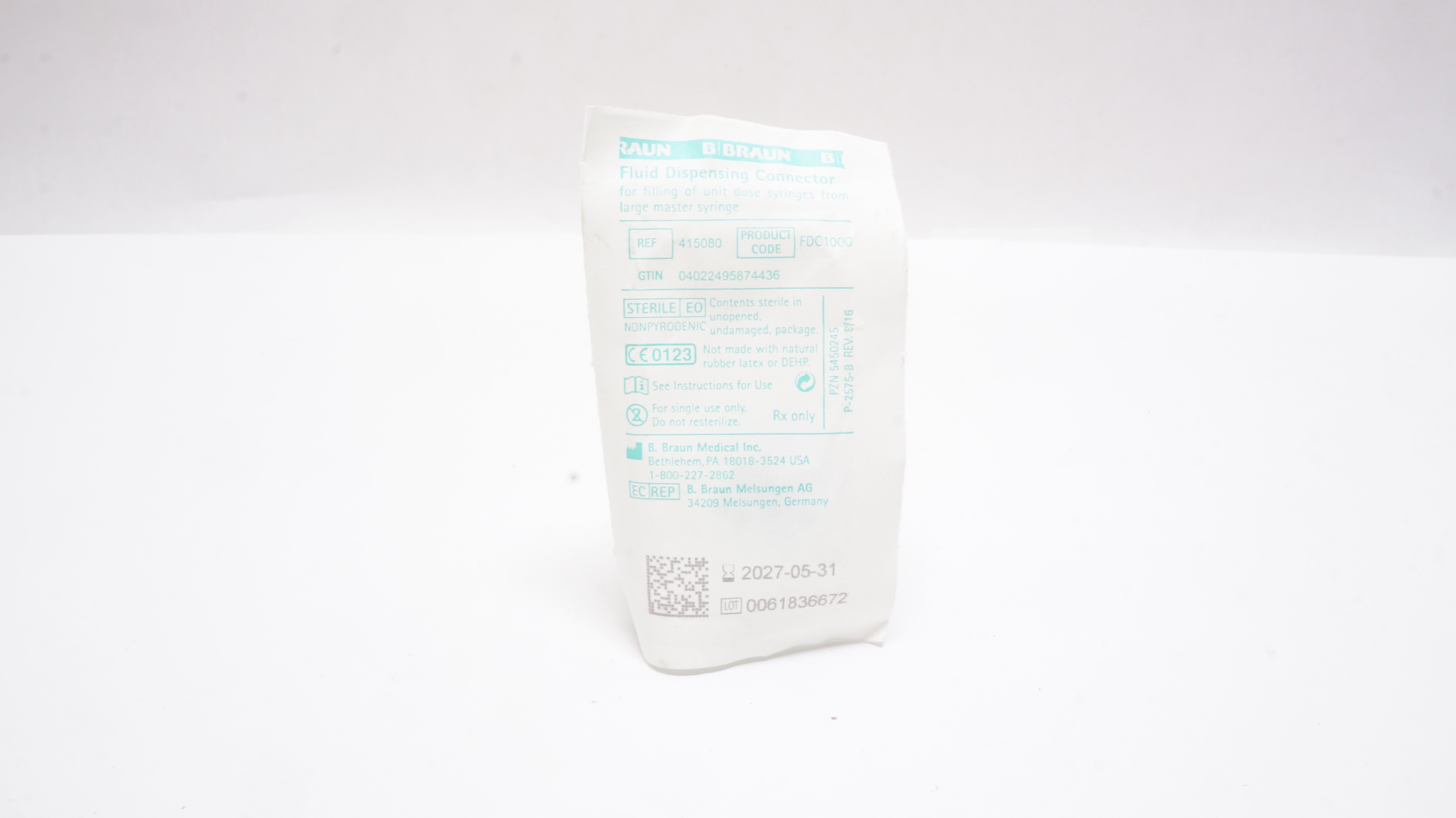Braun 415080 Fluid Dispensing Connector