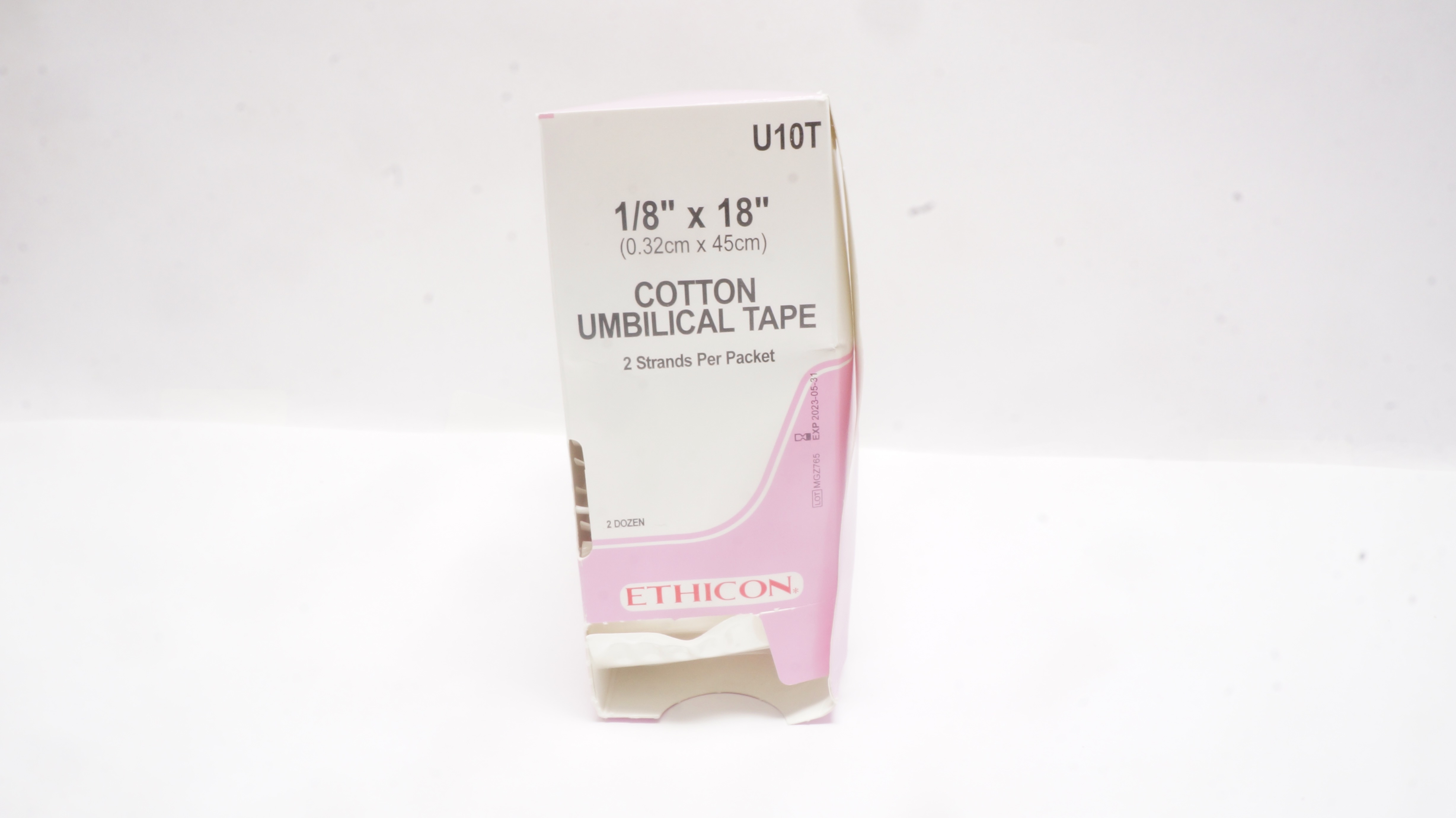 Ethicon U10T COTTON UMBILICAL TAPE 1/8inch x 18inch (x) - Box of 25