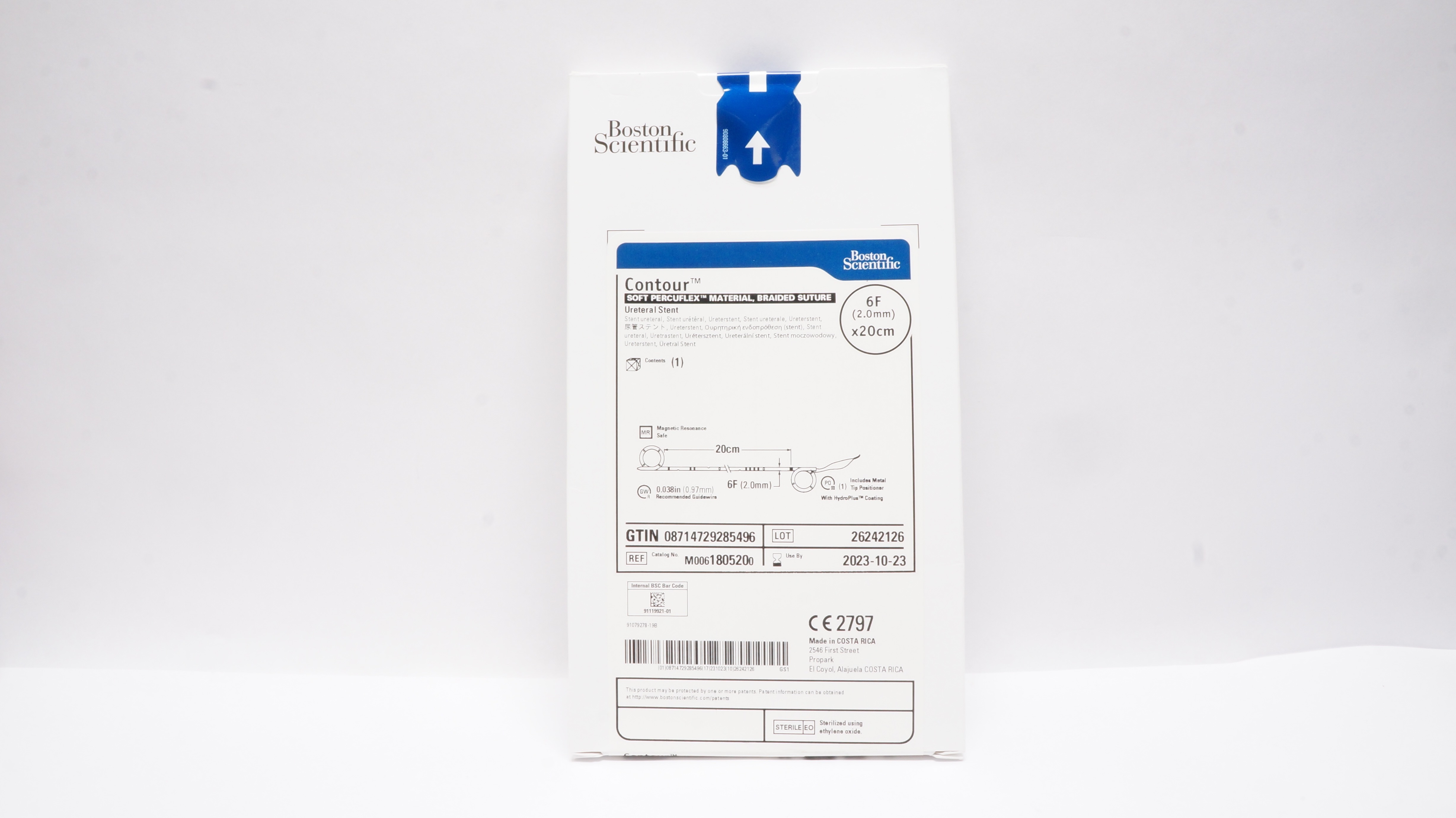 Boston Scientific M0061805200 Contour Ureteral Stnt 6F x 20cm (x)