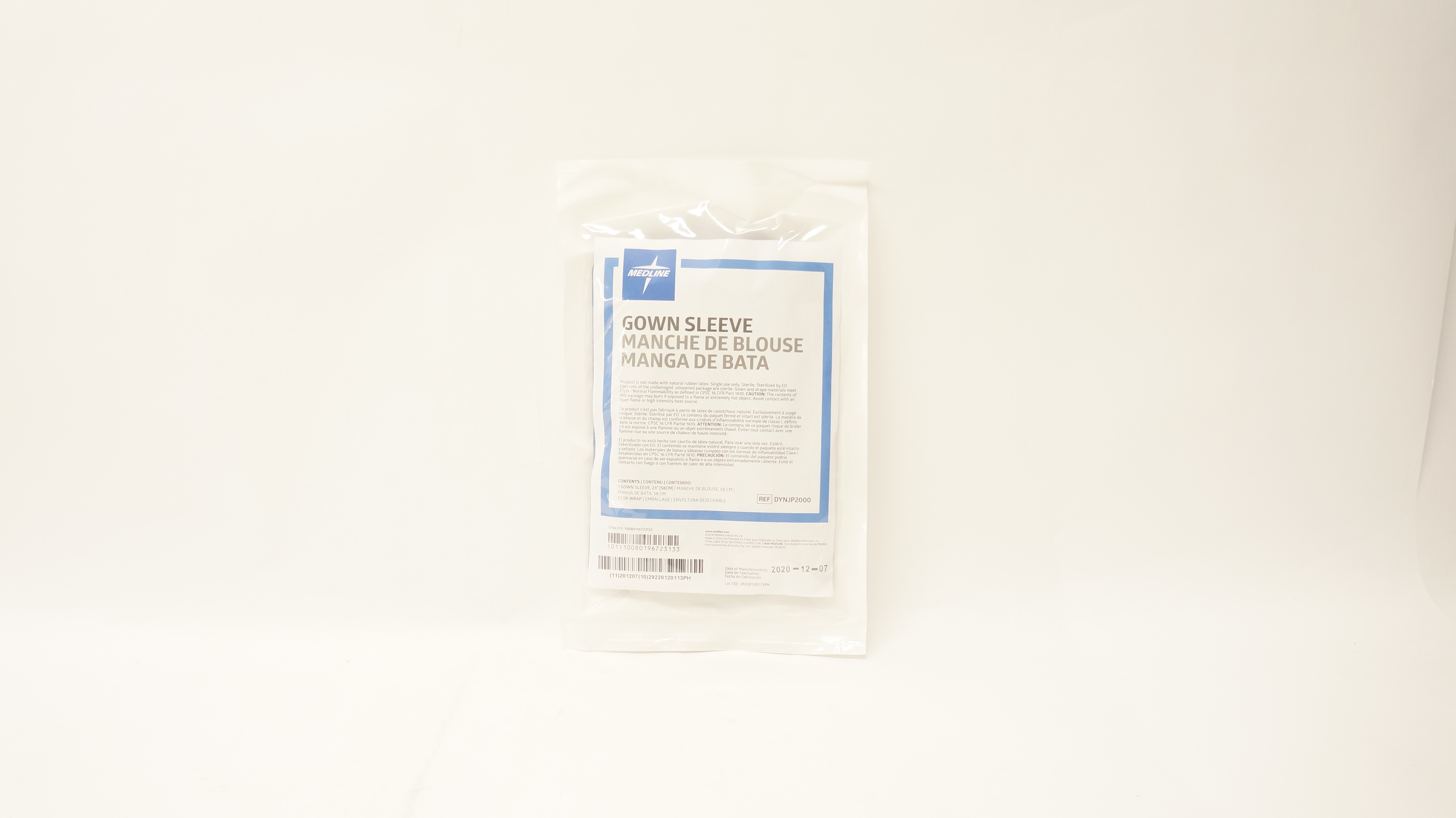 Medline DYNJP2000A Gown Sleeve 23 inch, 1 CSR Wrap