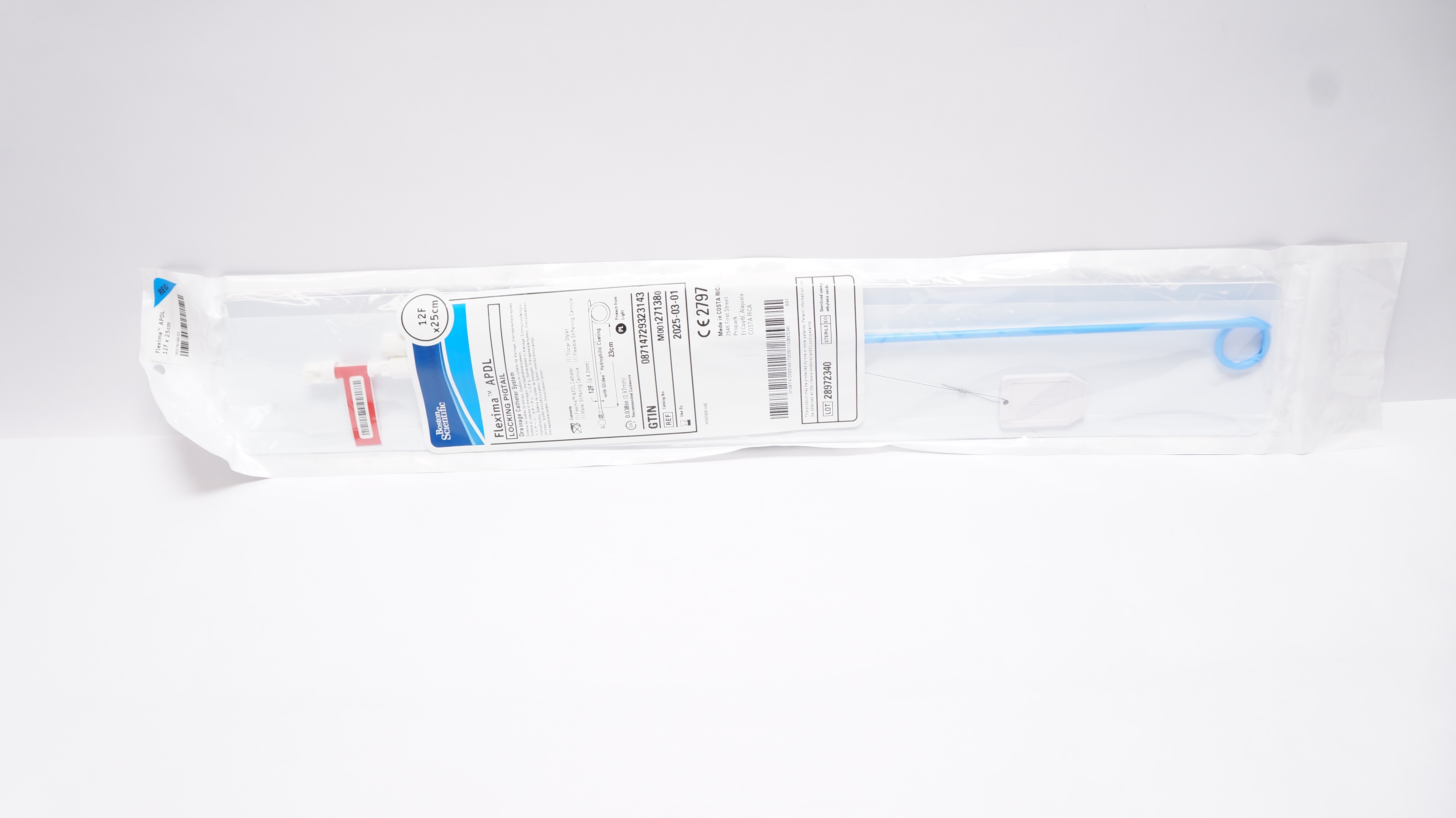 Boston Scientific M001271380 Flexima APDL Drainage Cath. System 12F x 25cm