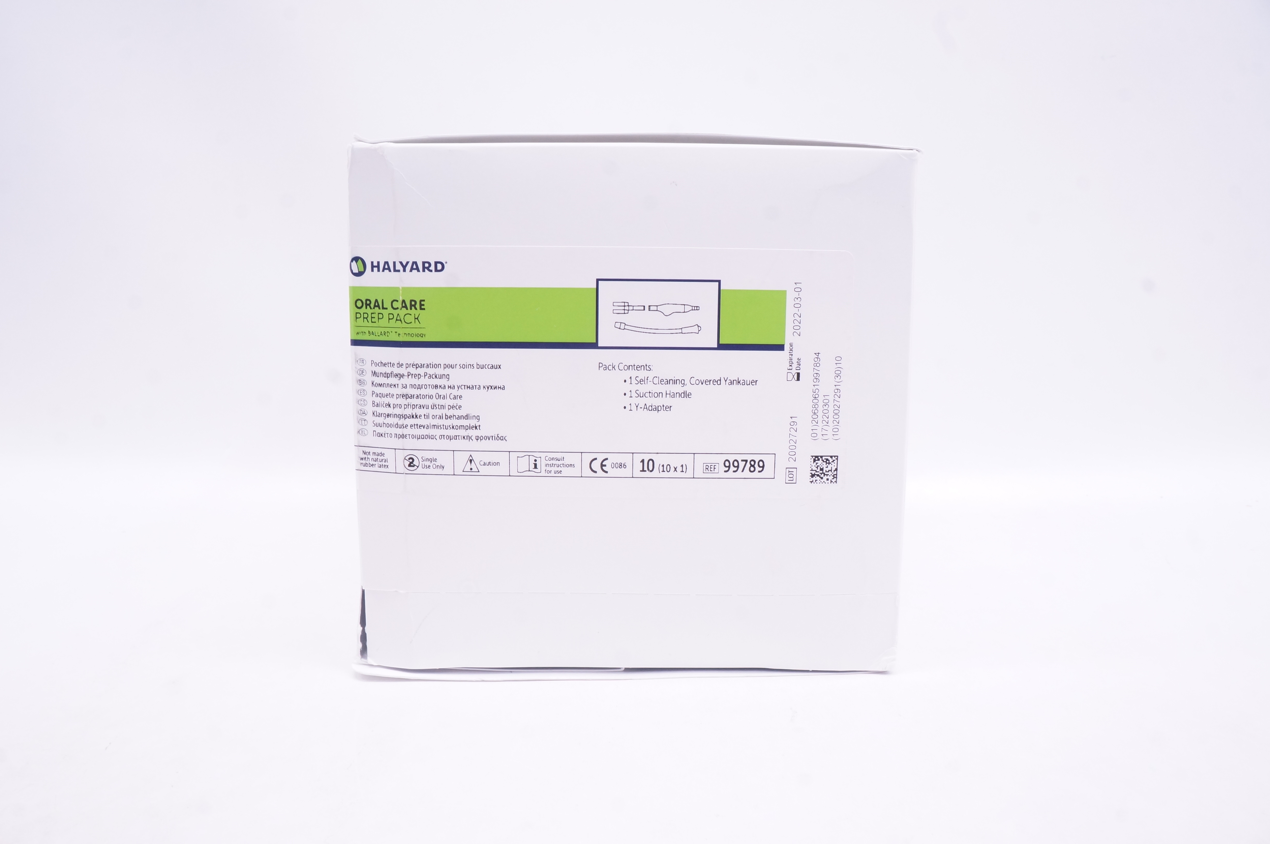 Halyard 99789 Oral Care Prep Pack with Ballard Technology - Box of 10